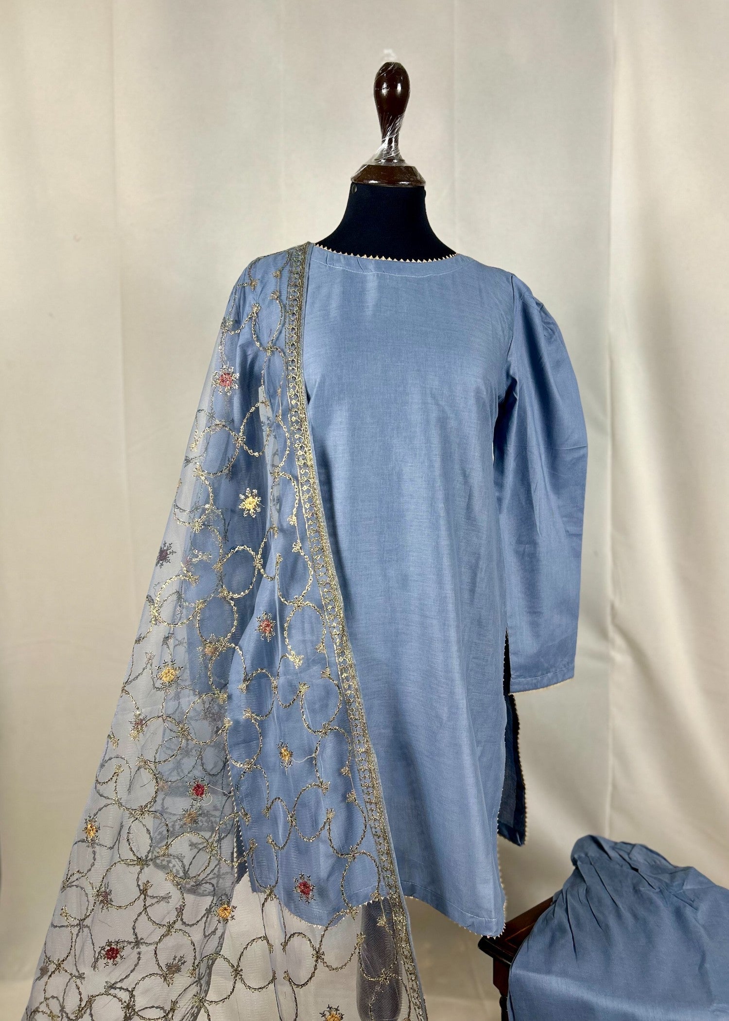 Abana Farshi Shalwar Grey Women 3pcs