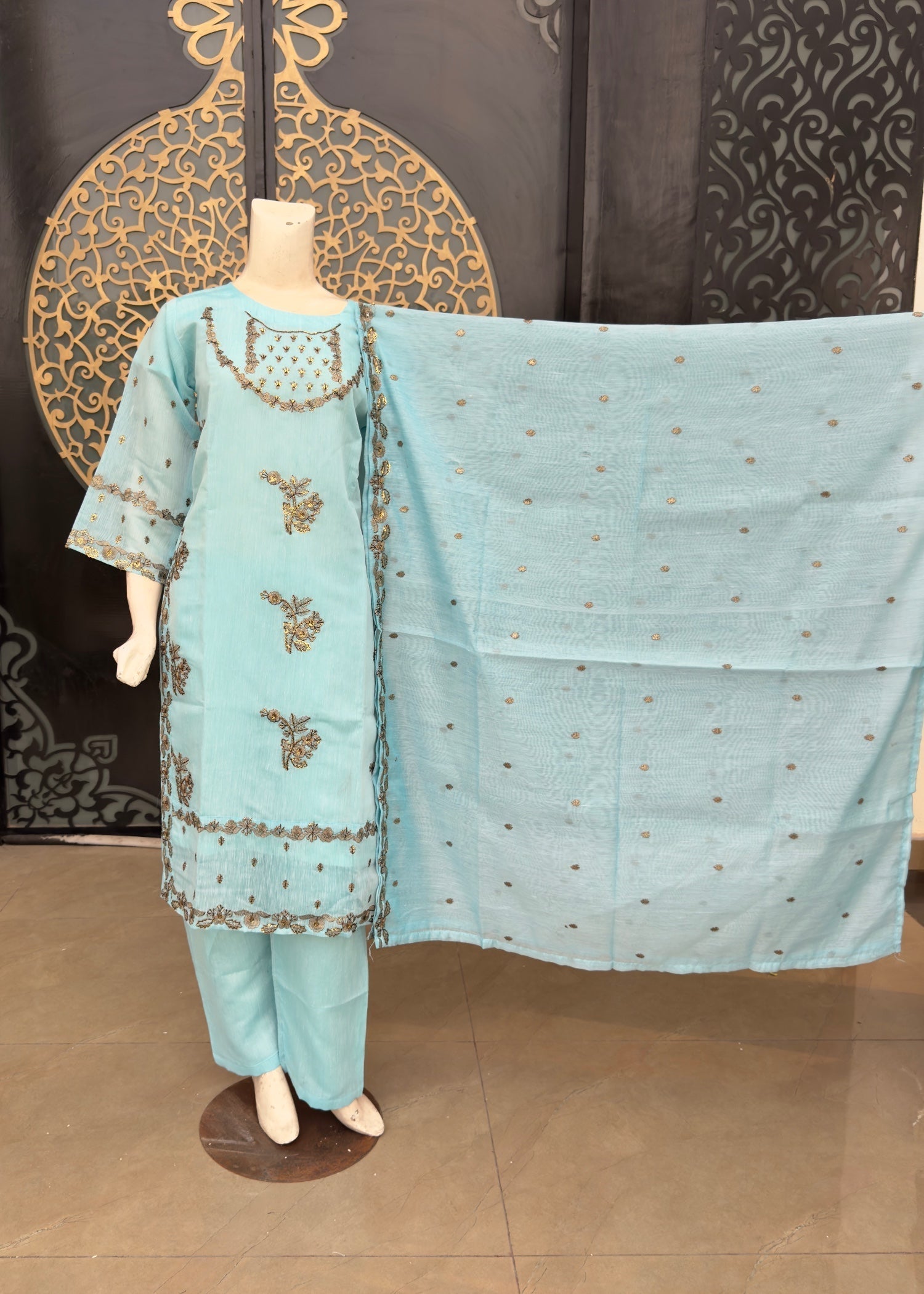 Noir Stitched jp52 Blue pp Women 3pcs