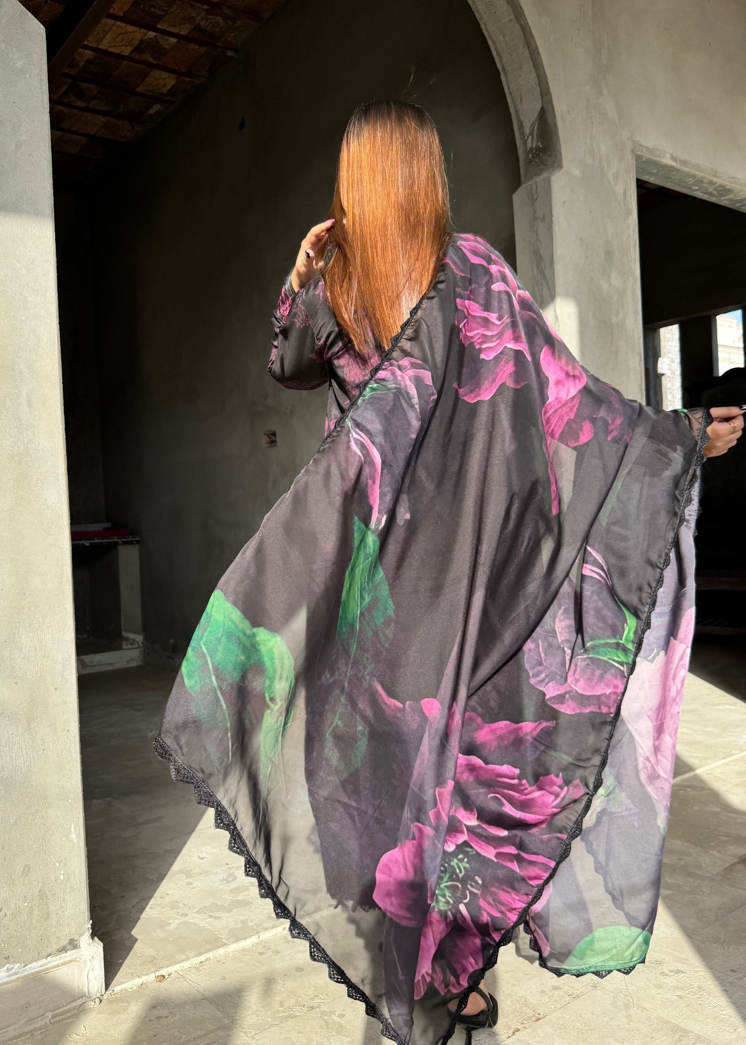 Suits By Sadia BLACK PURPLE SWISS Women 3pcs