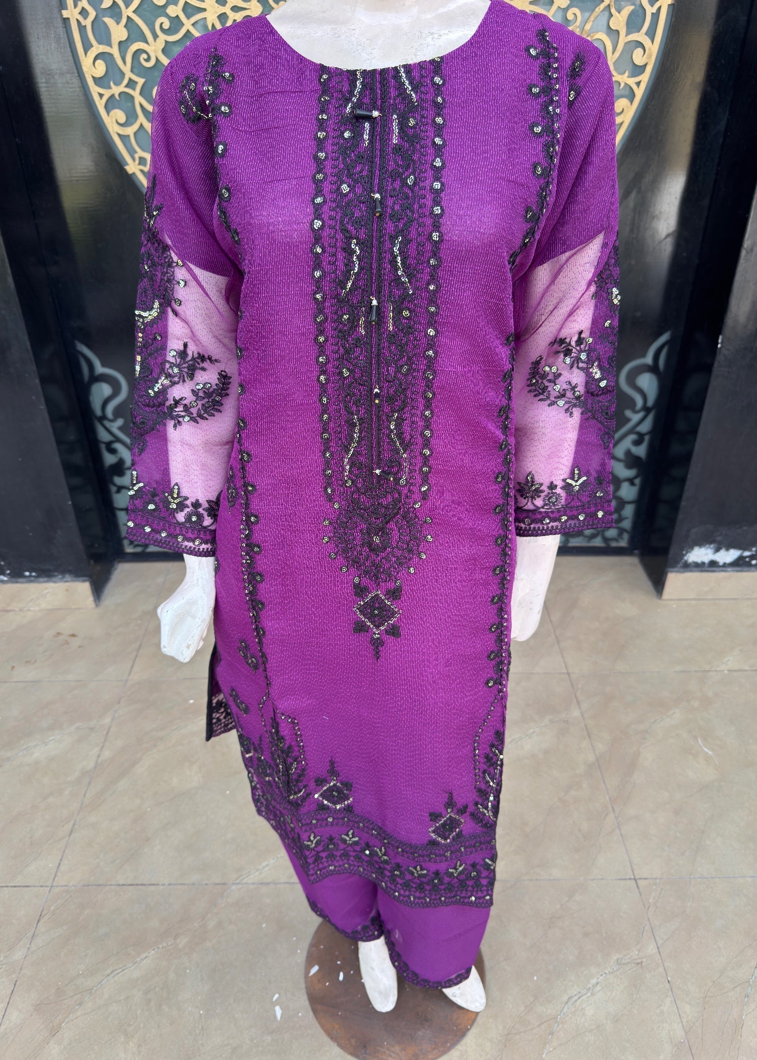 Noir Stitched Jp60 Purple Women 3pcs