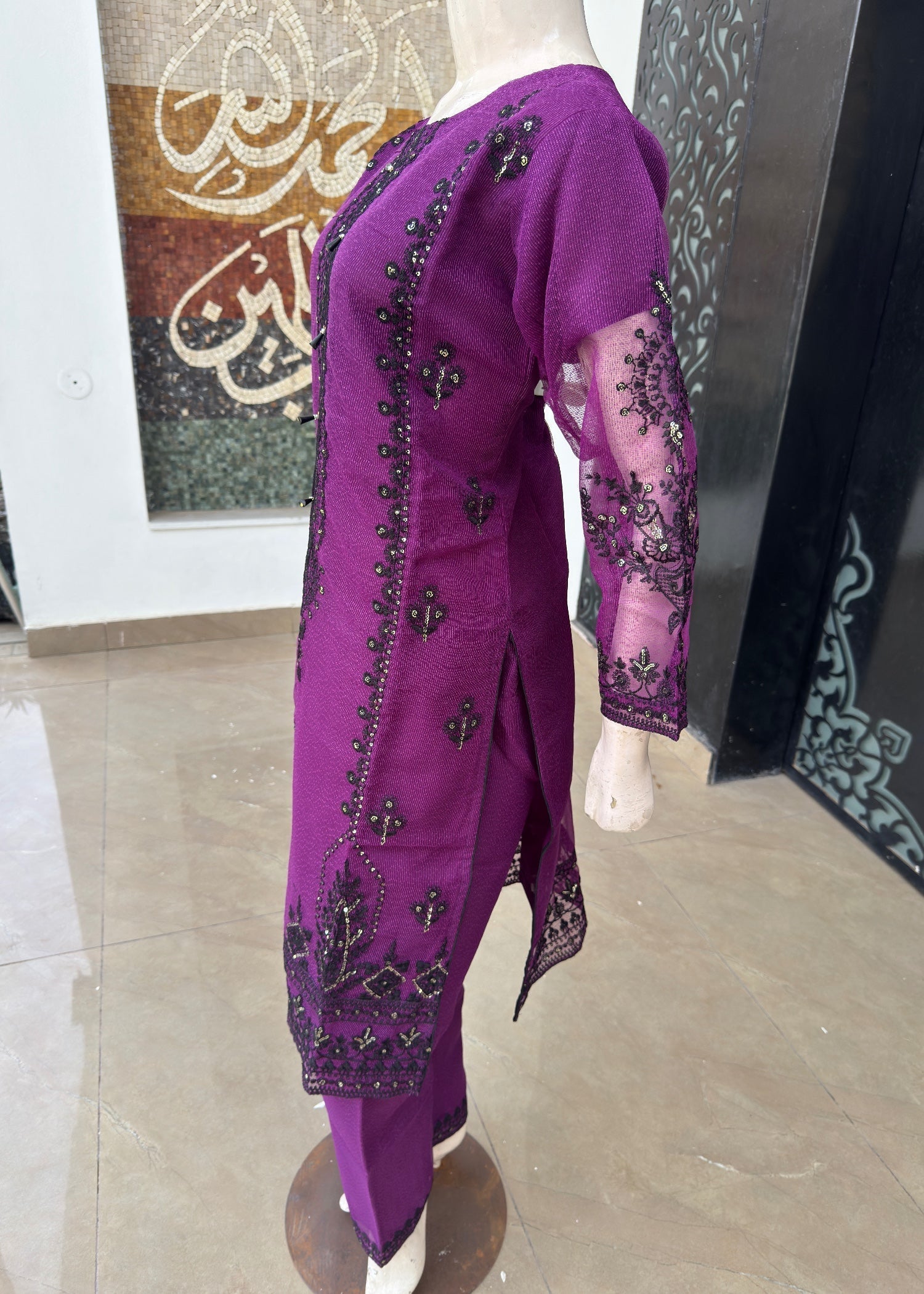 Noir Stitched Jp60 Purple Women 3pcs