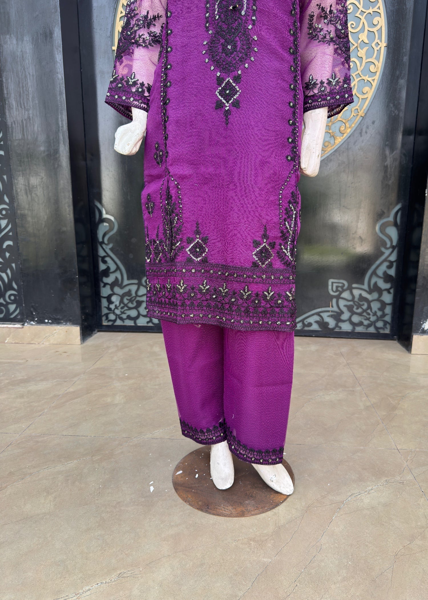 Noir Stitched Jp60 Purple Women 3pcs