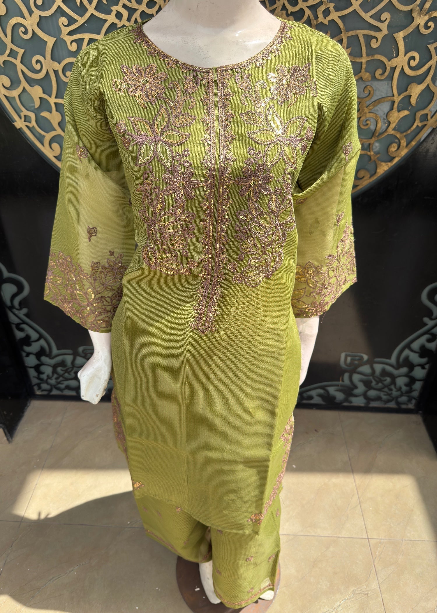 Noir Sitched (Jp54) Green Women 3pcs