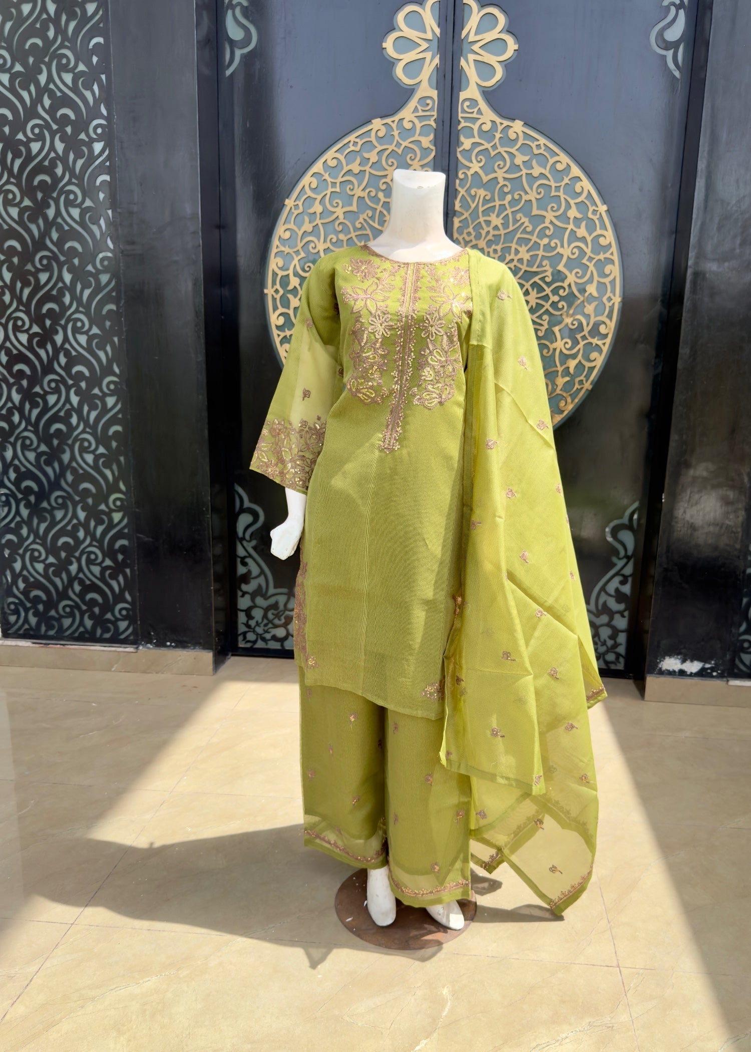 Noir Sitched (Jp54) Green Women 3pcs