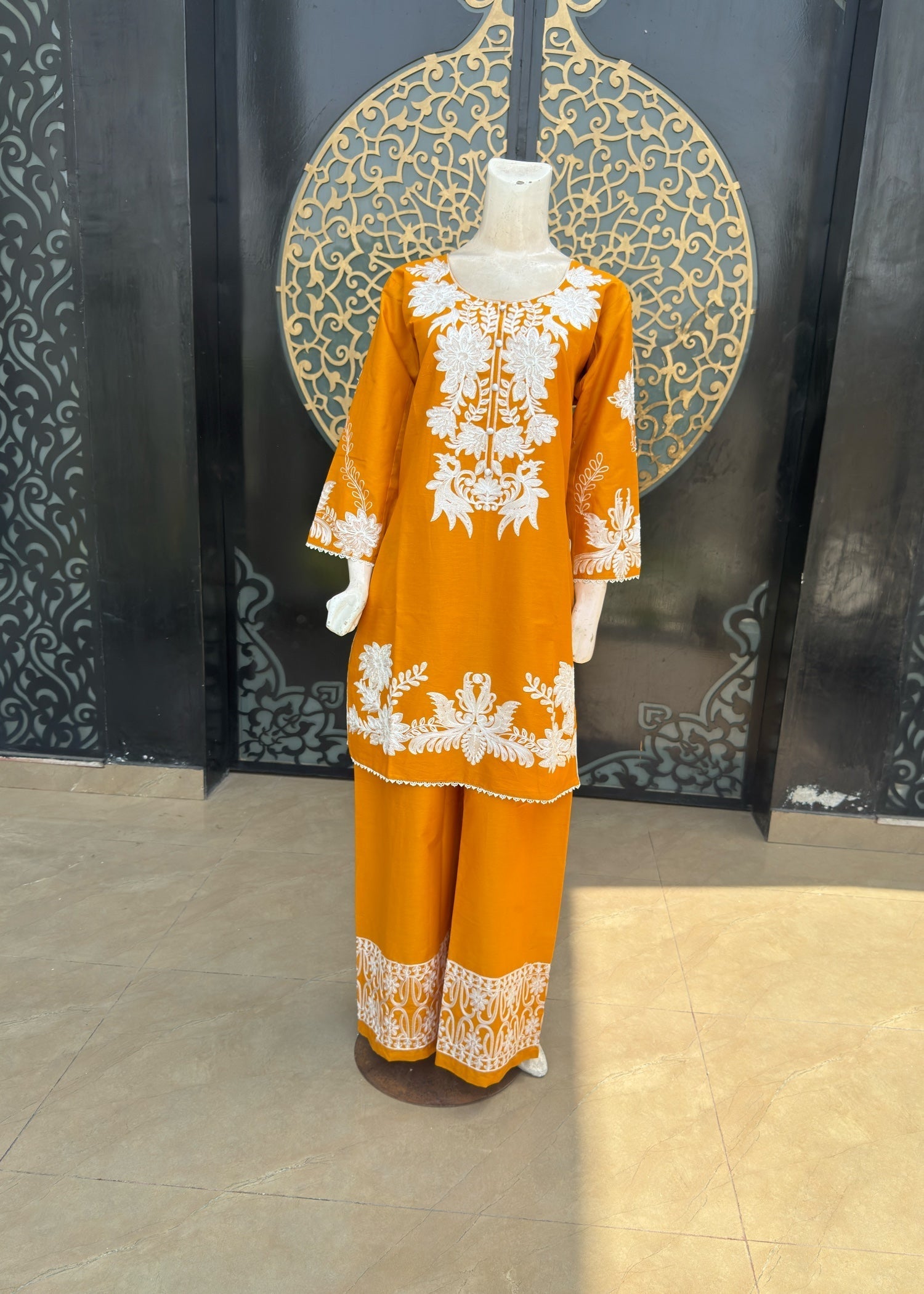 Noir Lawn cotton (jp56) Mustard Women 3pcs