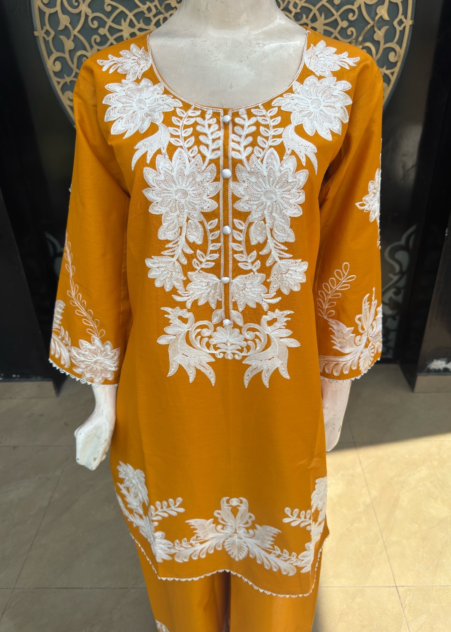 Noir Lawn cotton (jp56) Mustard Women 3pcs