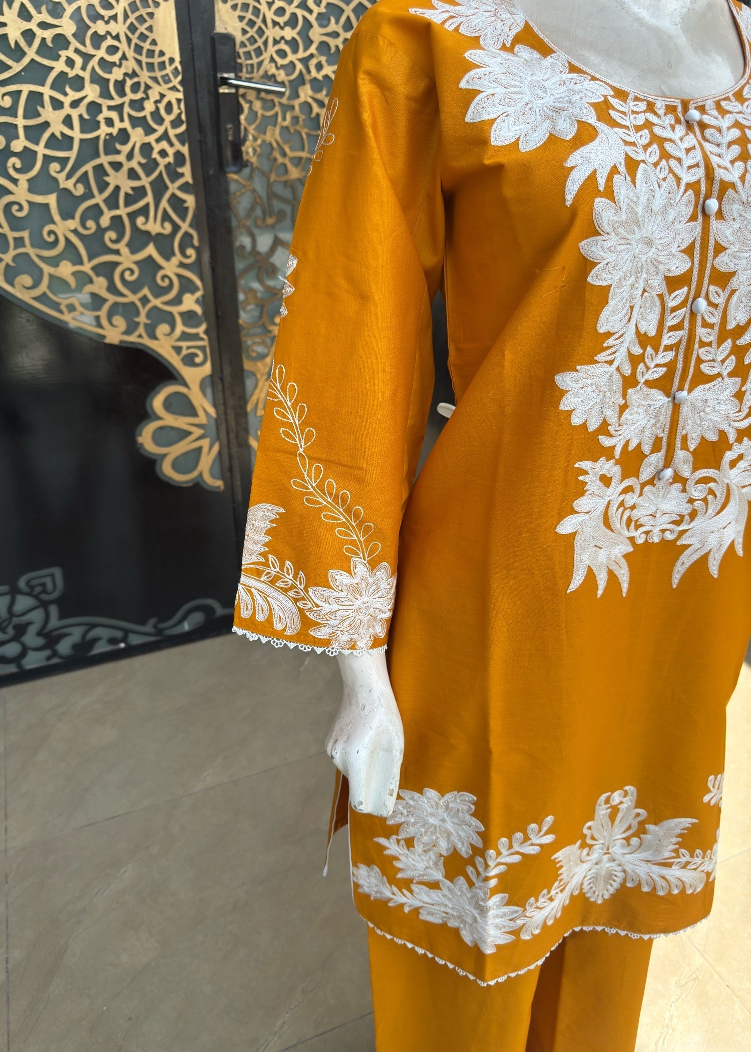 Noir Lawn cotton (jp56) Mustard Women 3pcs