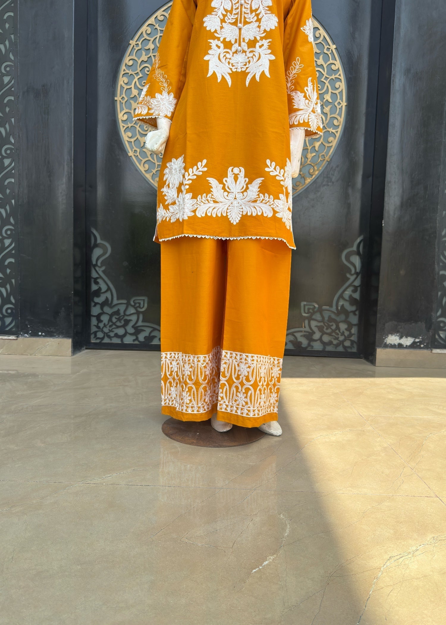 Noir Lawn cotton (jp56) Mustard Women 3pcs