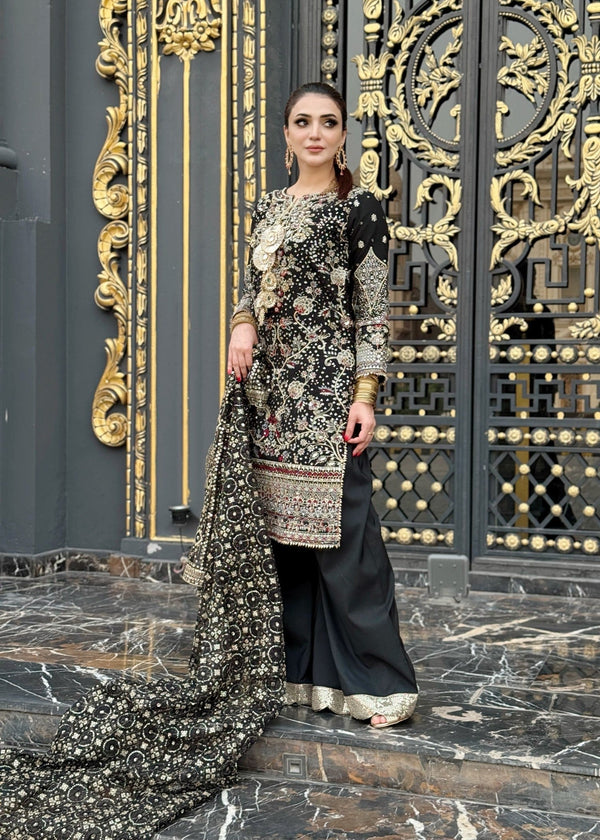 Zarmaad Noor e Nazar 04 – Classic Black Women 3pcs