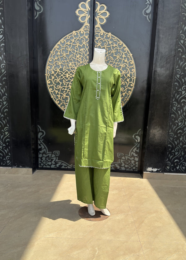 Noir Stitched (jp36) Green Women 2pcs