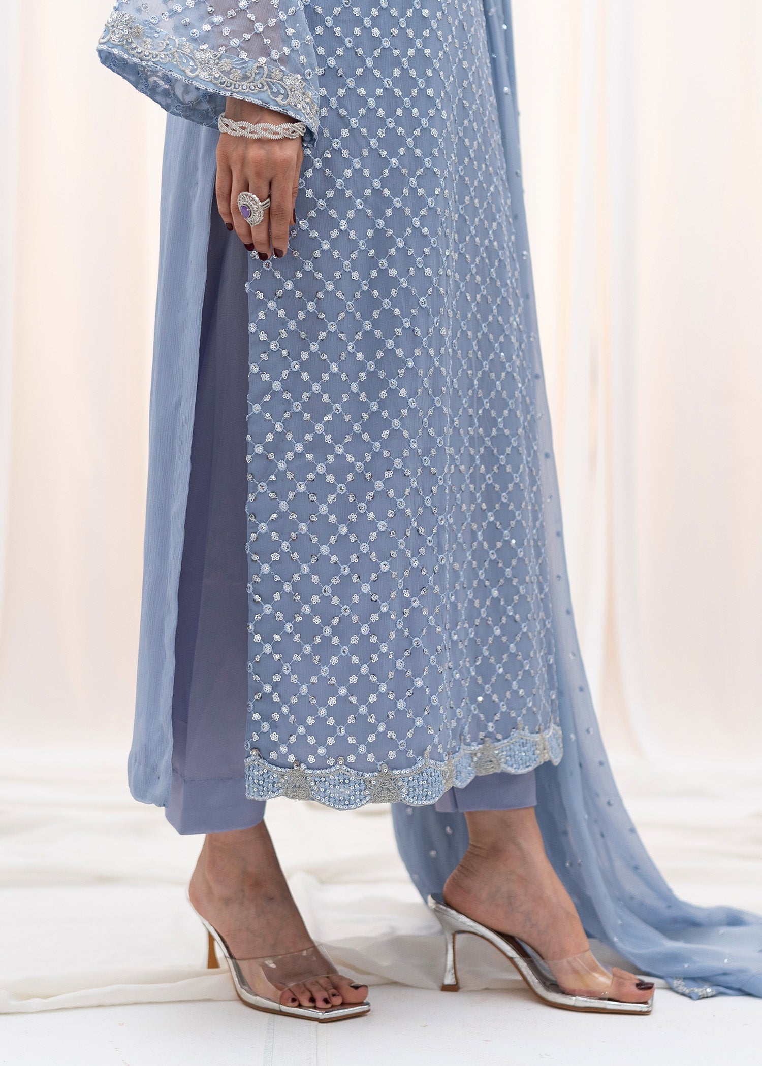 Agha Jaan AZURE Women 3pcs