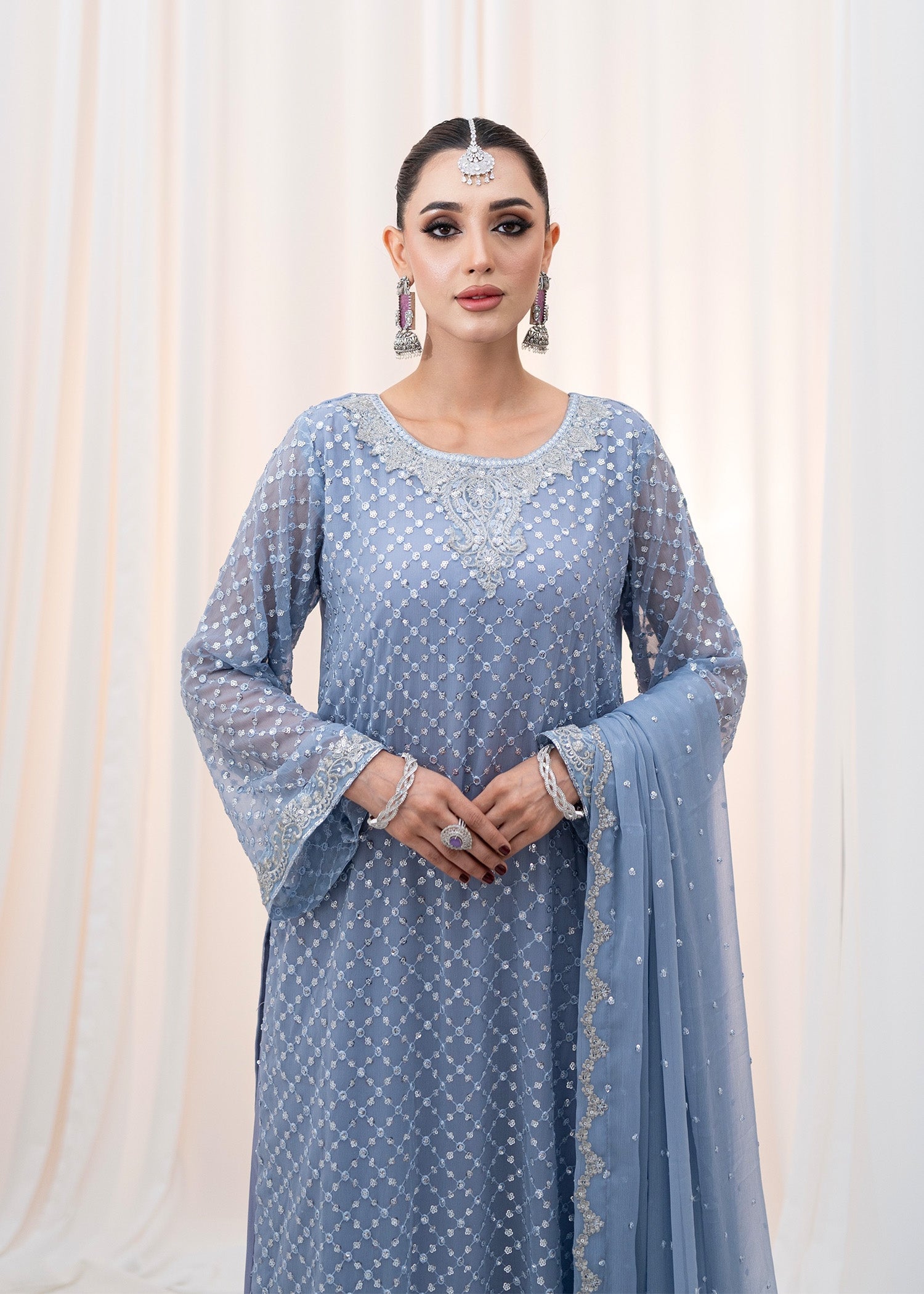 Agha Jaan AZURE Women 3pcs