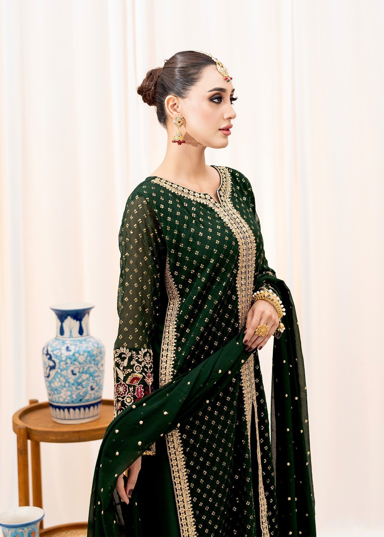 Agha Jaan MEHMAL Women 3pcs