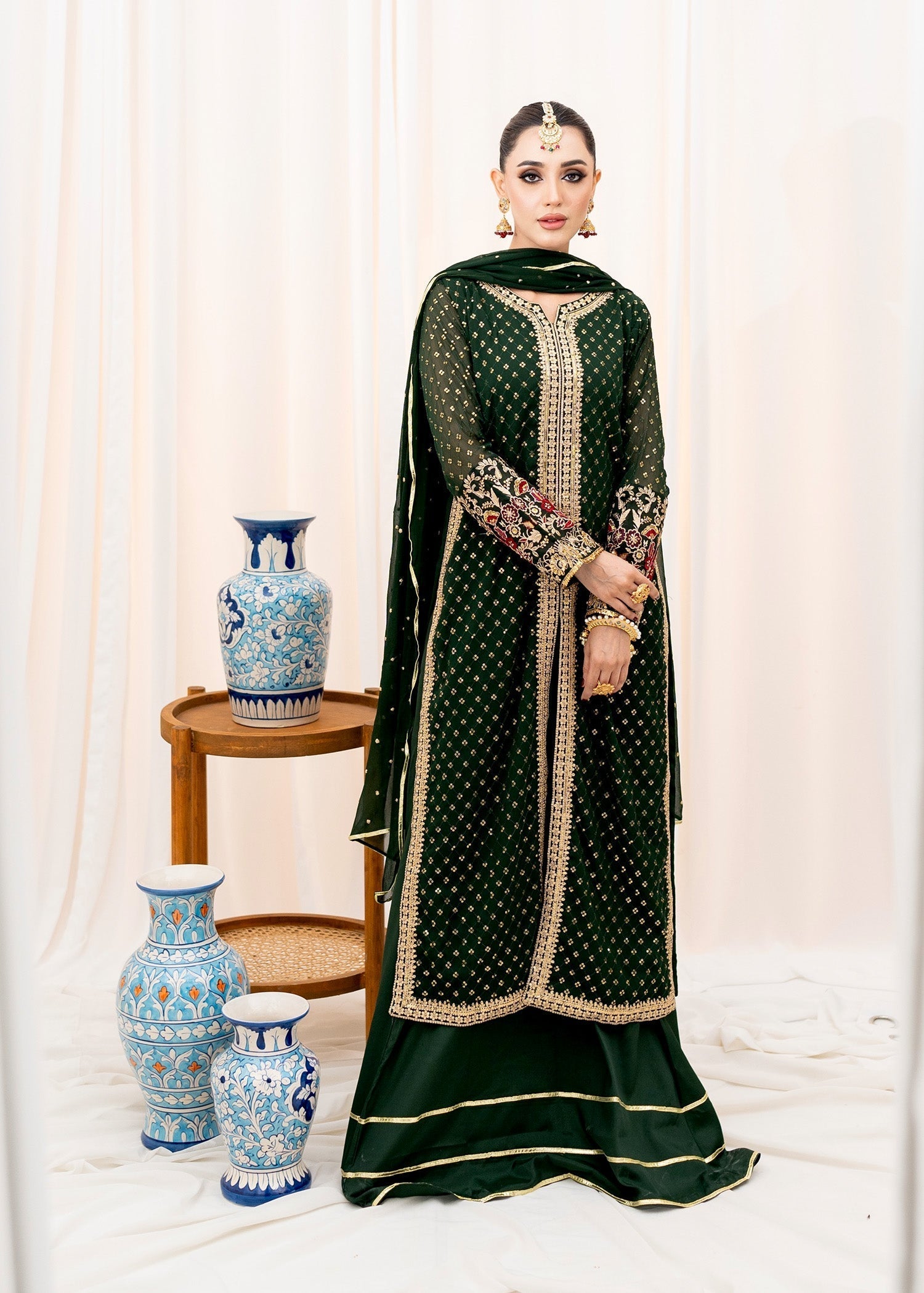 Agha Jaan MEHMAL Women 3pcs