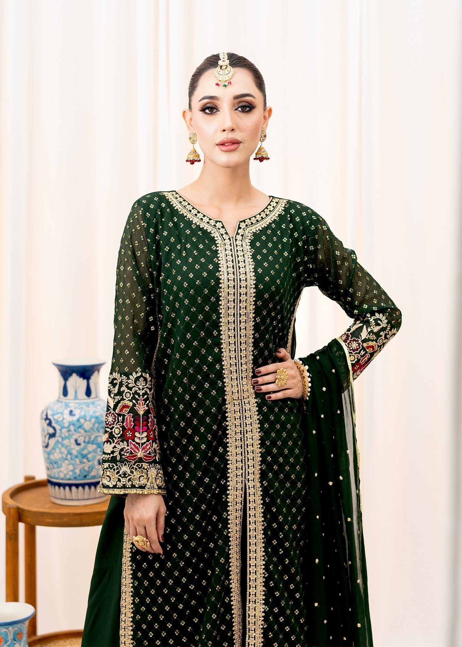 Agha Jaan MEHMAL Women 3pcs