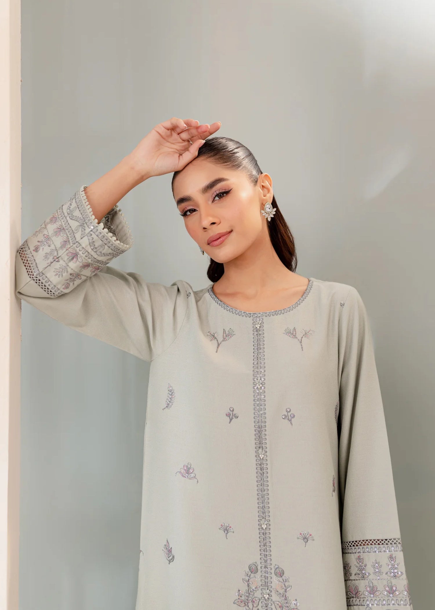 The Turkish Wear Milano Embroidered Set Women 2pcs