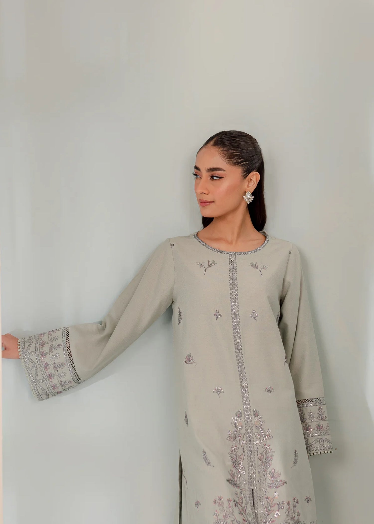 The Turkish Wear Milano Embroidered Set Women 2pcs