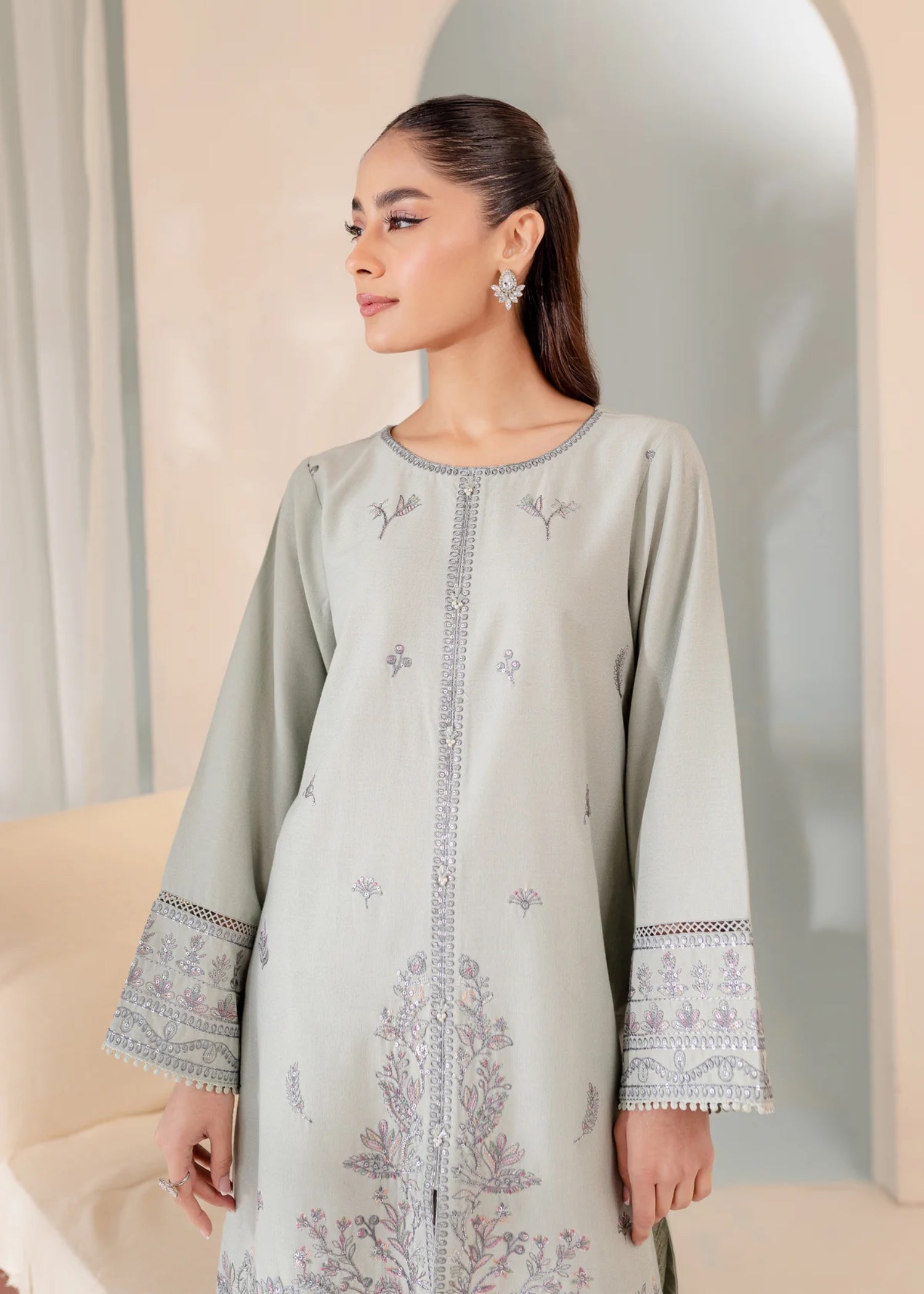 The Turkish Wear Milano Embroidered Set Women 2pcs