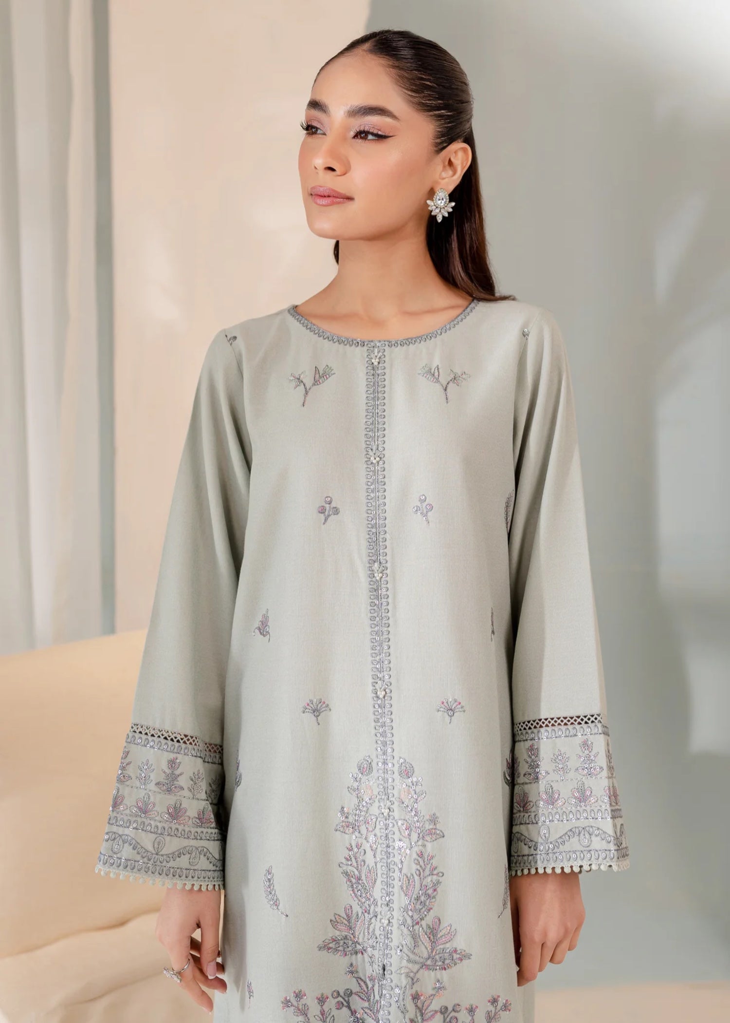 The Turkish Wear Milano Embroidered Set Women 2pcs