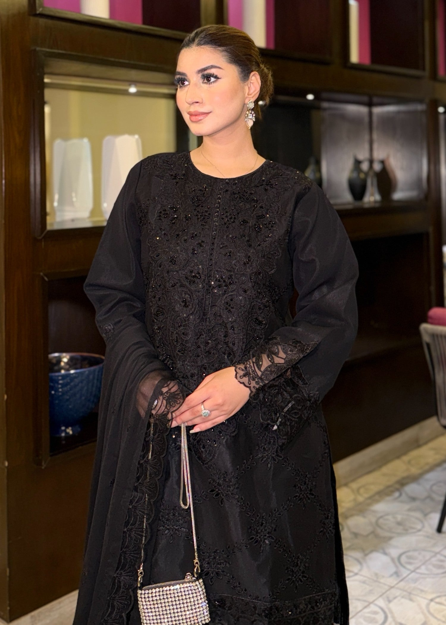 Waniya Awais WAS 50 (B) Stitched Women 3pcs