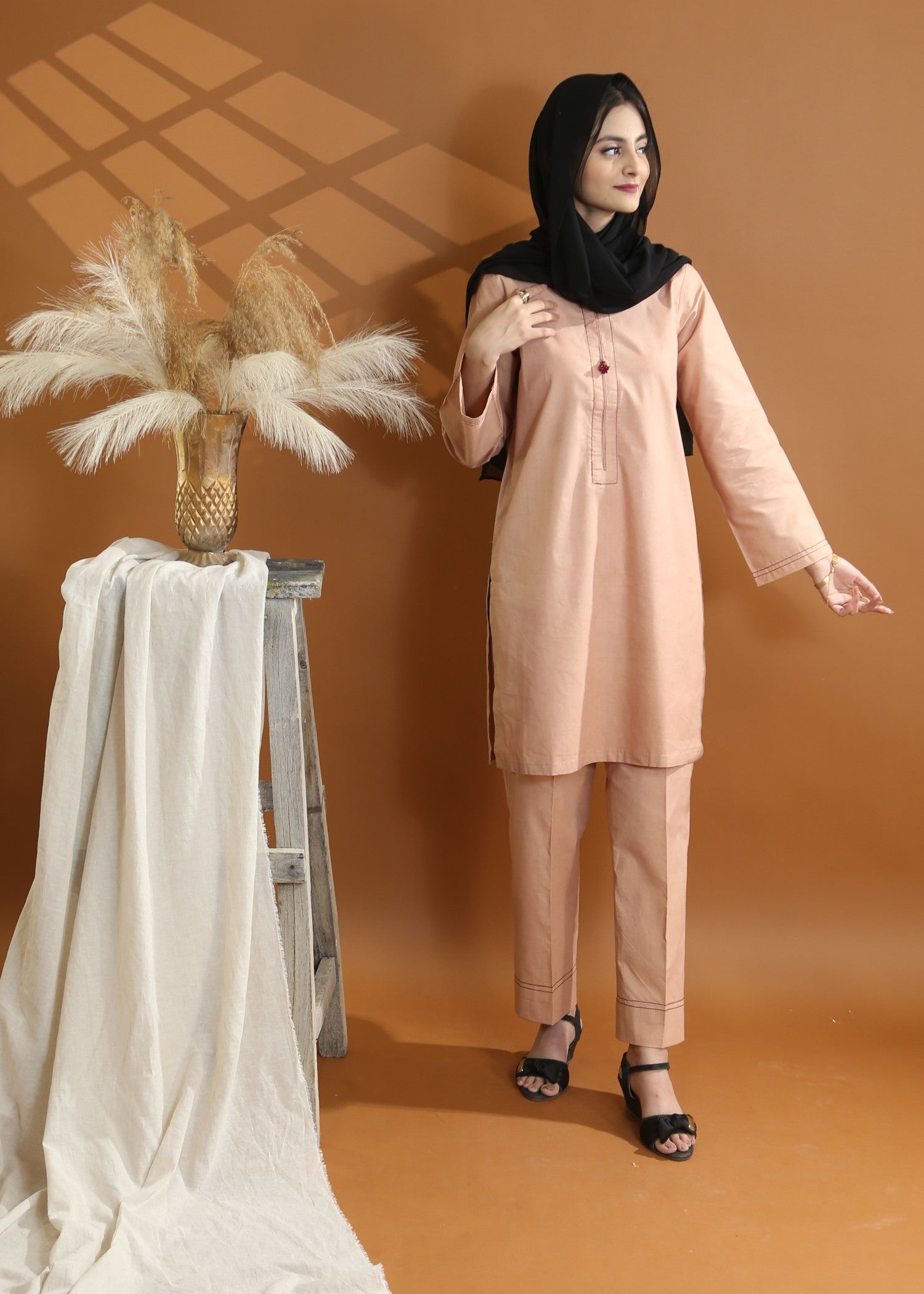 Zarah&Sarah coord set wheat Women 2pcs