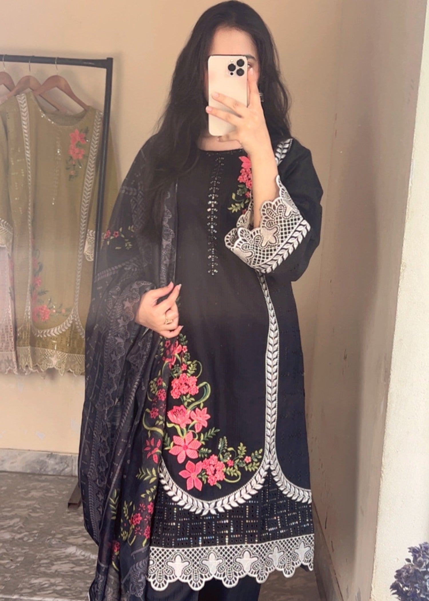 Mirhal Fashion Black Rose Women 3pcs