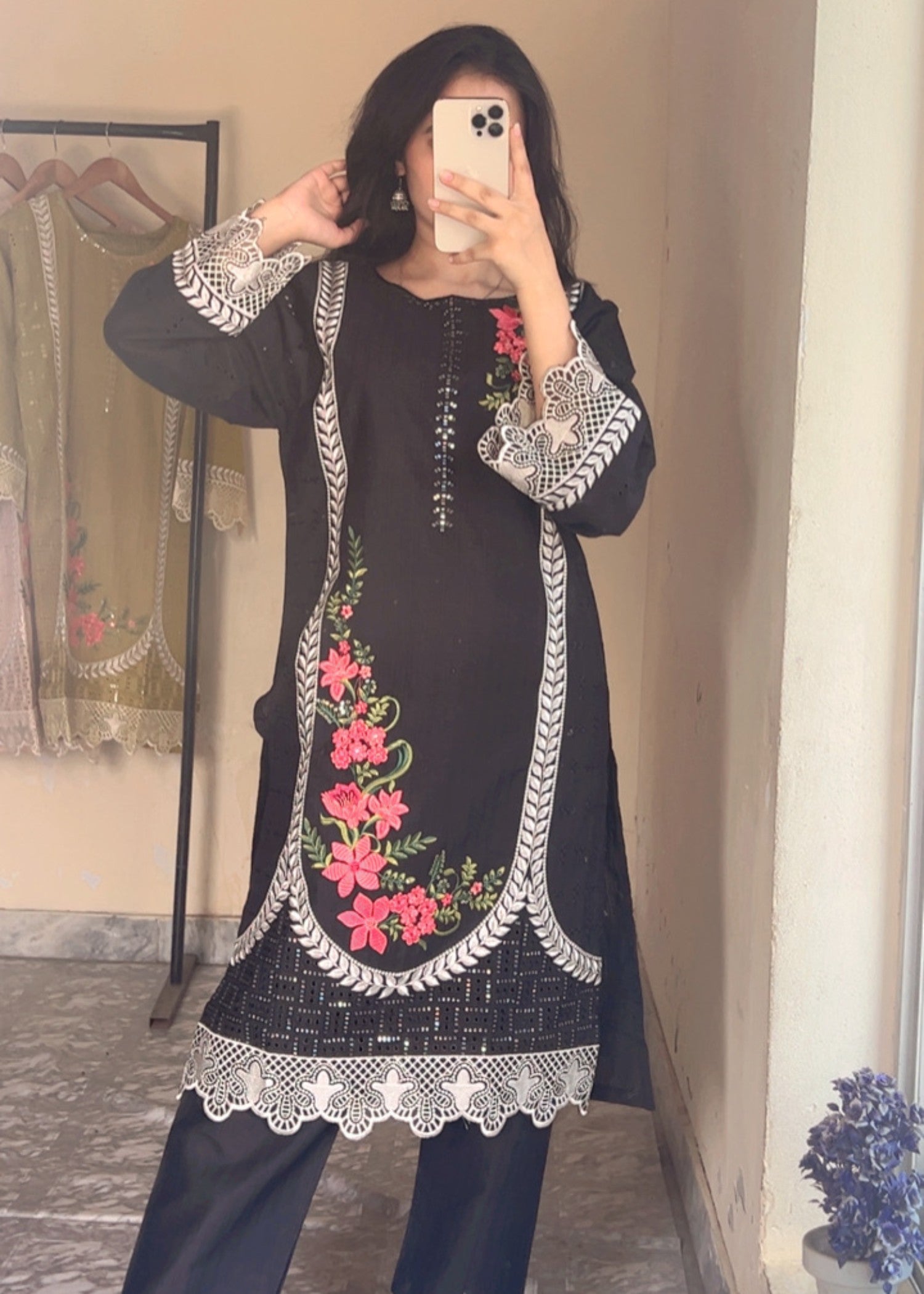 Mirhal Fashion Black Rose Women 3pcs