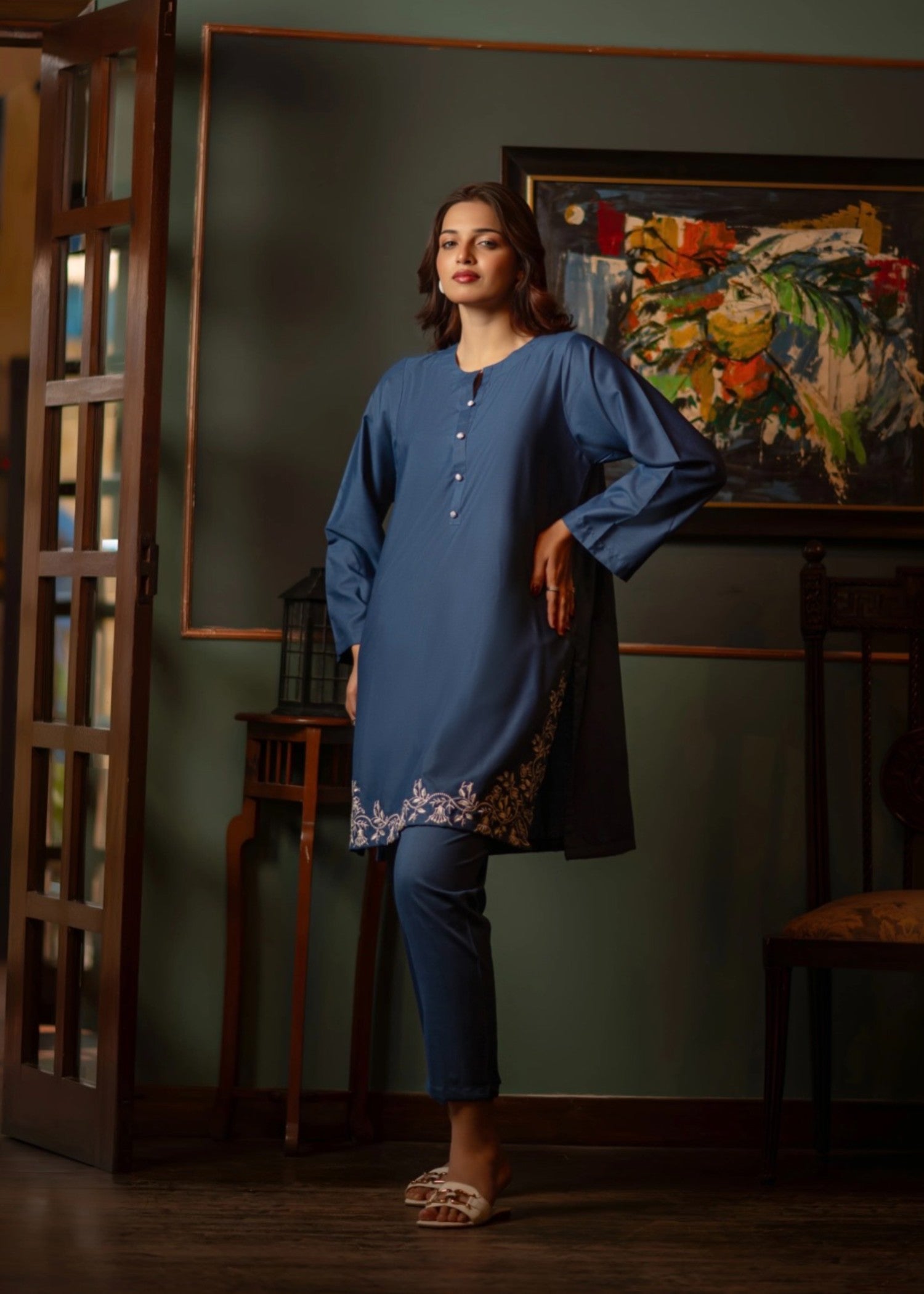 Wear Nigar Navy Women 2pcs