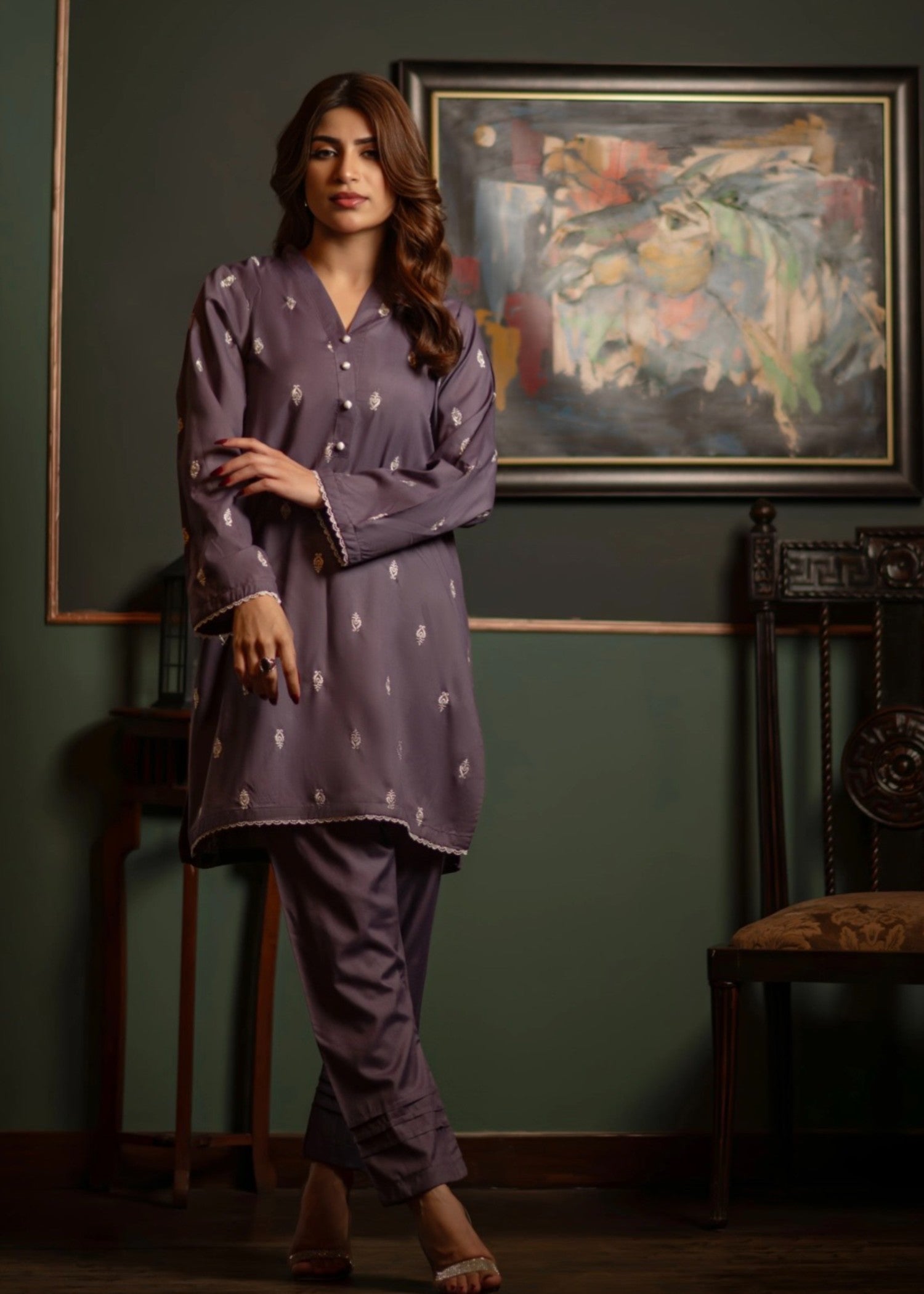 Wear Nigar Mauve Women 2pcs