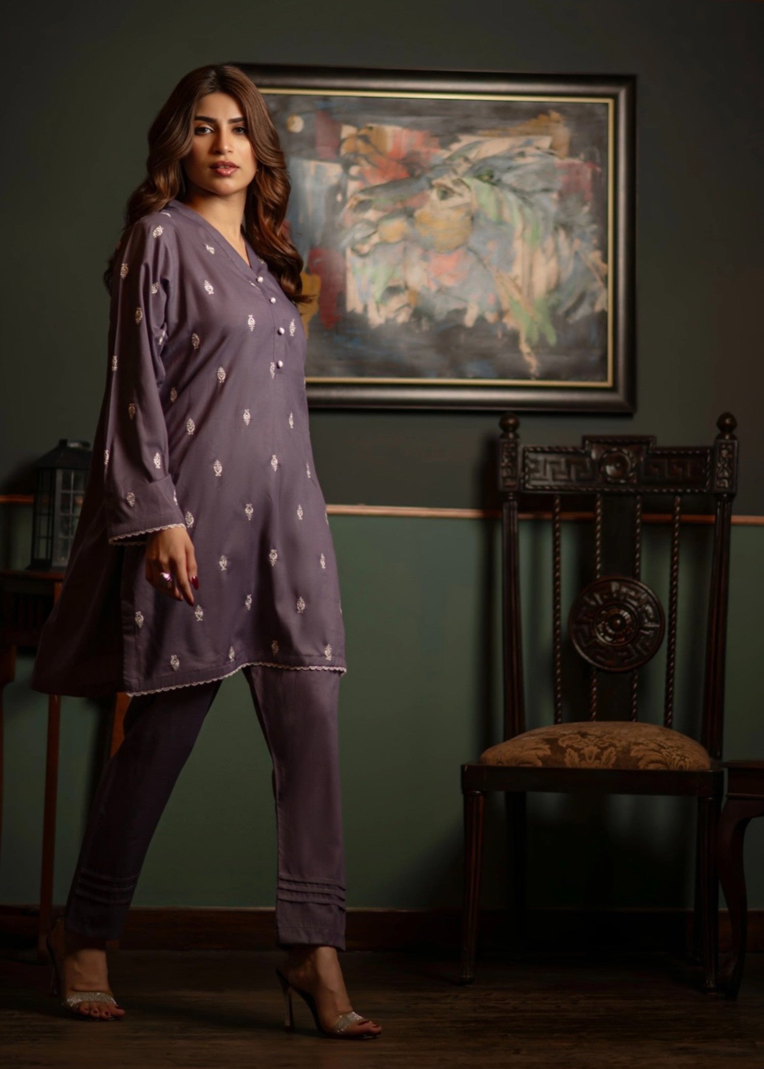 Wear Nigar Mauve Women 2pcs