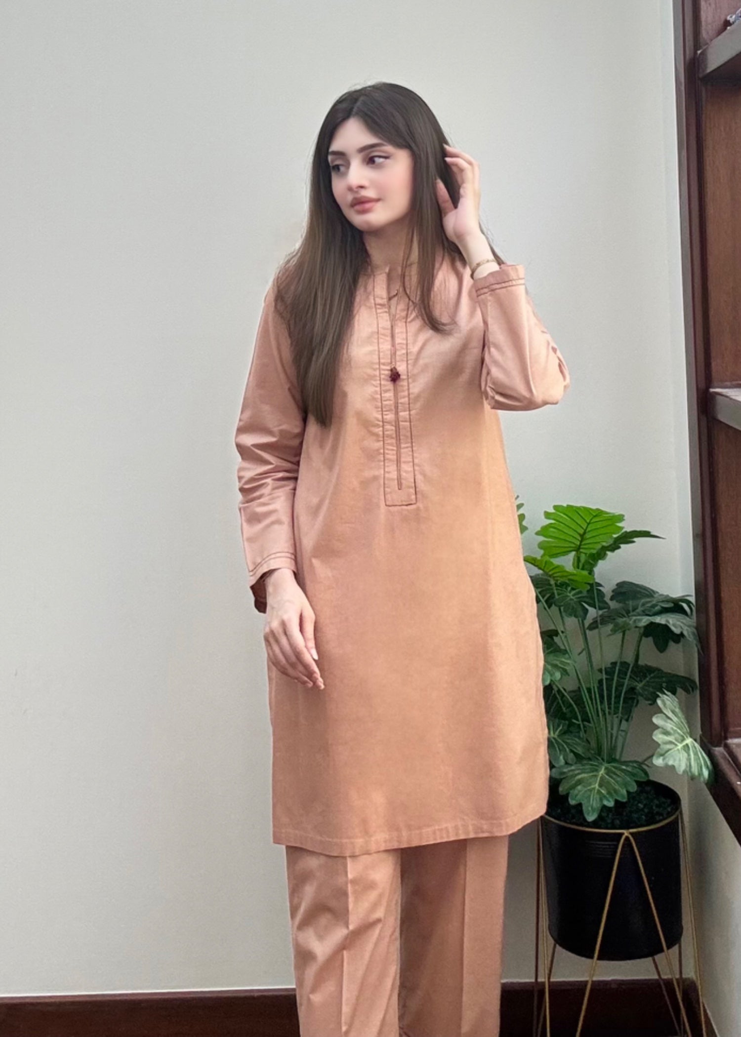 Zarah&Sarah coord set wheat Women 2pcs