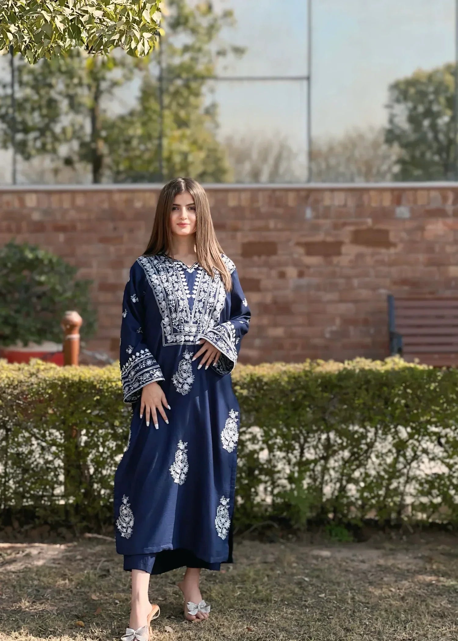 Sajfi Closet Iris Embroidered Stitched Suit for Women Women 2pcs