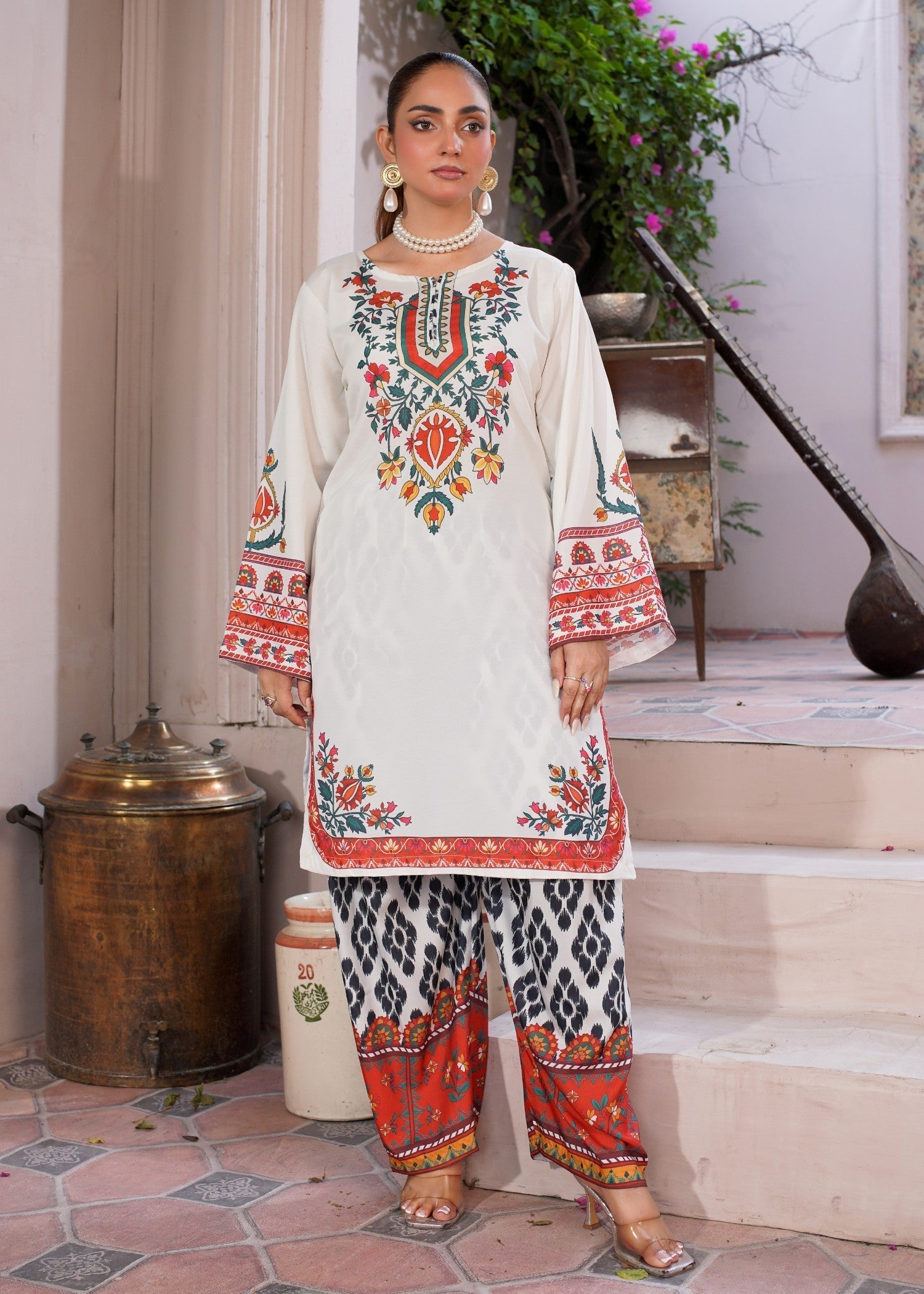 Bin Fatteh Fashion FARSHI SHALWAR Women 2pcs