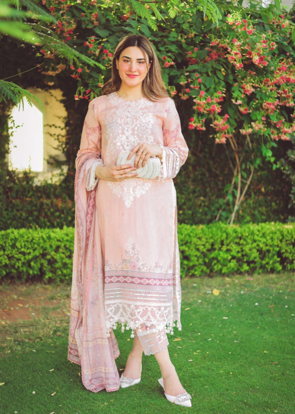 Libaas By Umairnawaz D# 06 Peach Puff Women 3pcs