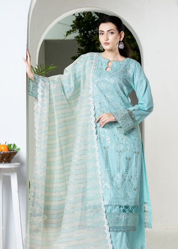 Libaas By Umairnawaz LN 07 AQUA Women 3pcs