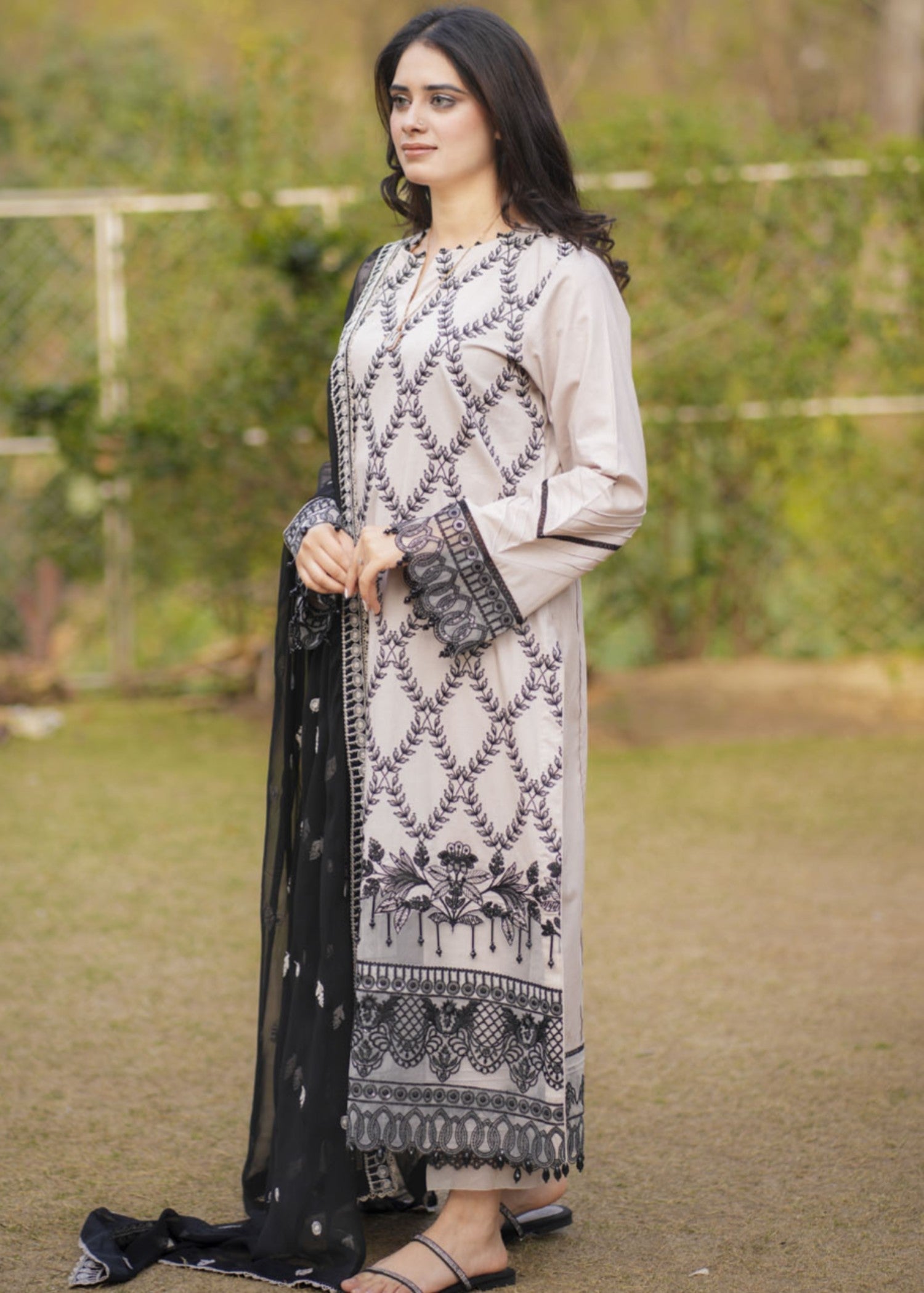 Libaas By Umairnawaz LN 02 Cloudy Grey Women 3pcs