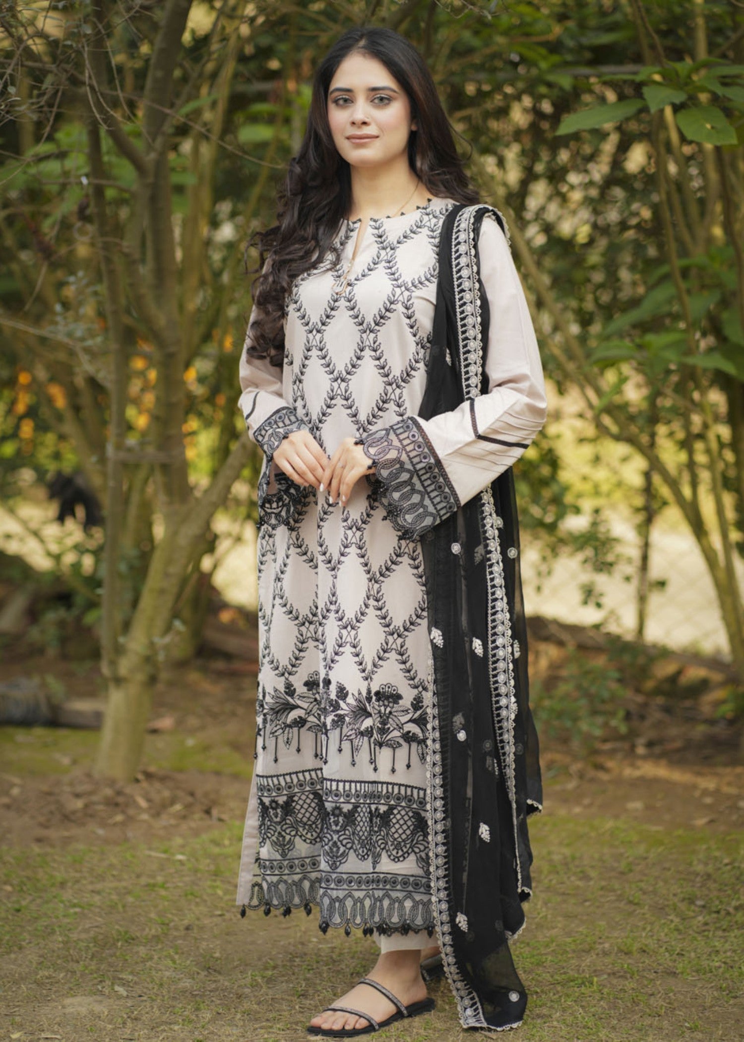 Libaas By Umairnawaz LN 02 Cloudy Grey Women 3pcs