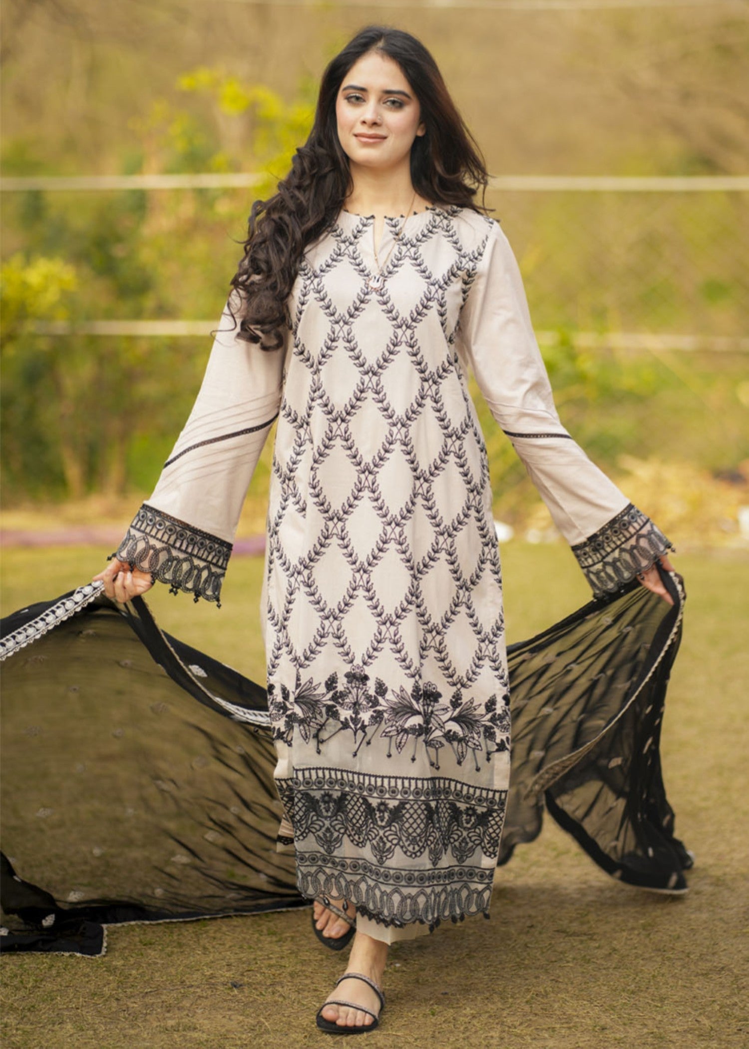 Libaas By Umairnawaz LN 02 Cloudy Grey Women 3pcs