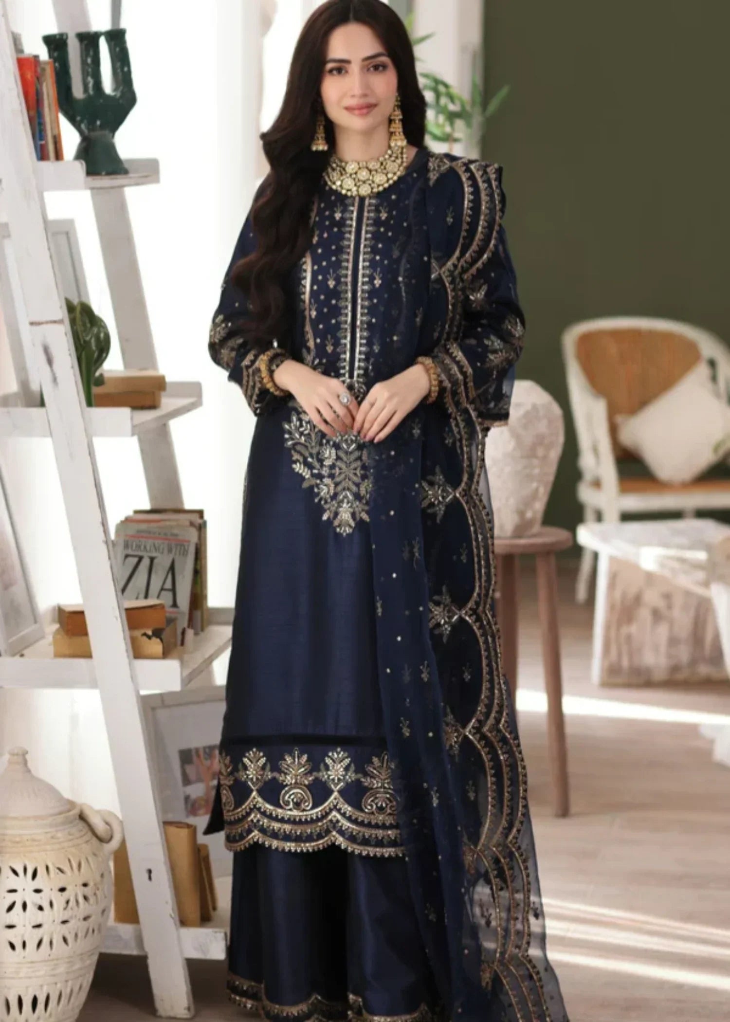 Mohagni MGS 01 AFREEN Raw Silk STITCHED I UNSTITCHED Women 3pcs