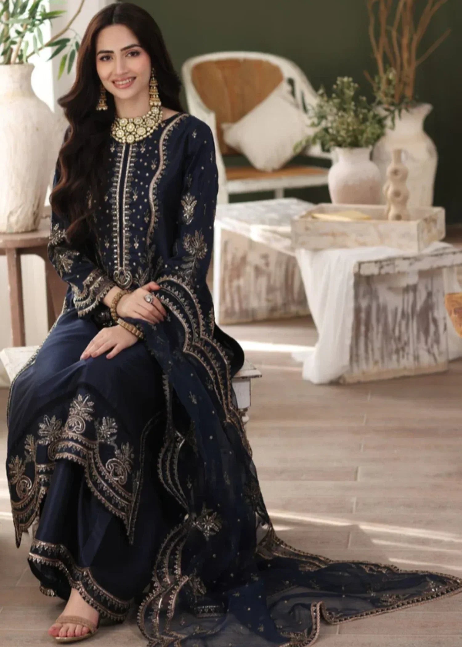 Mohagni MGS 01 AFREEN Raw Silk STITCHED I UNSTITCHED Women 3pcs