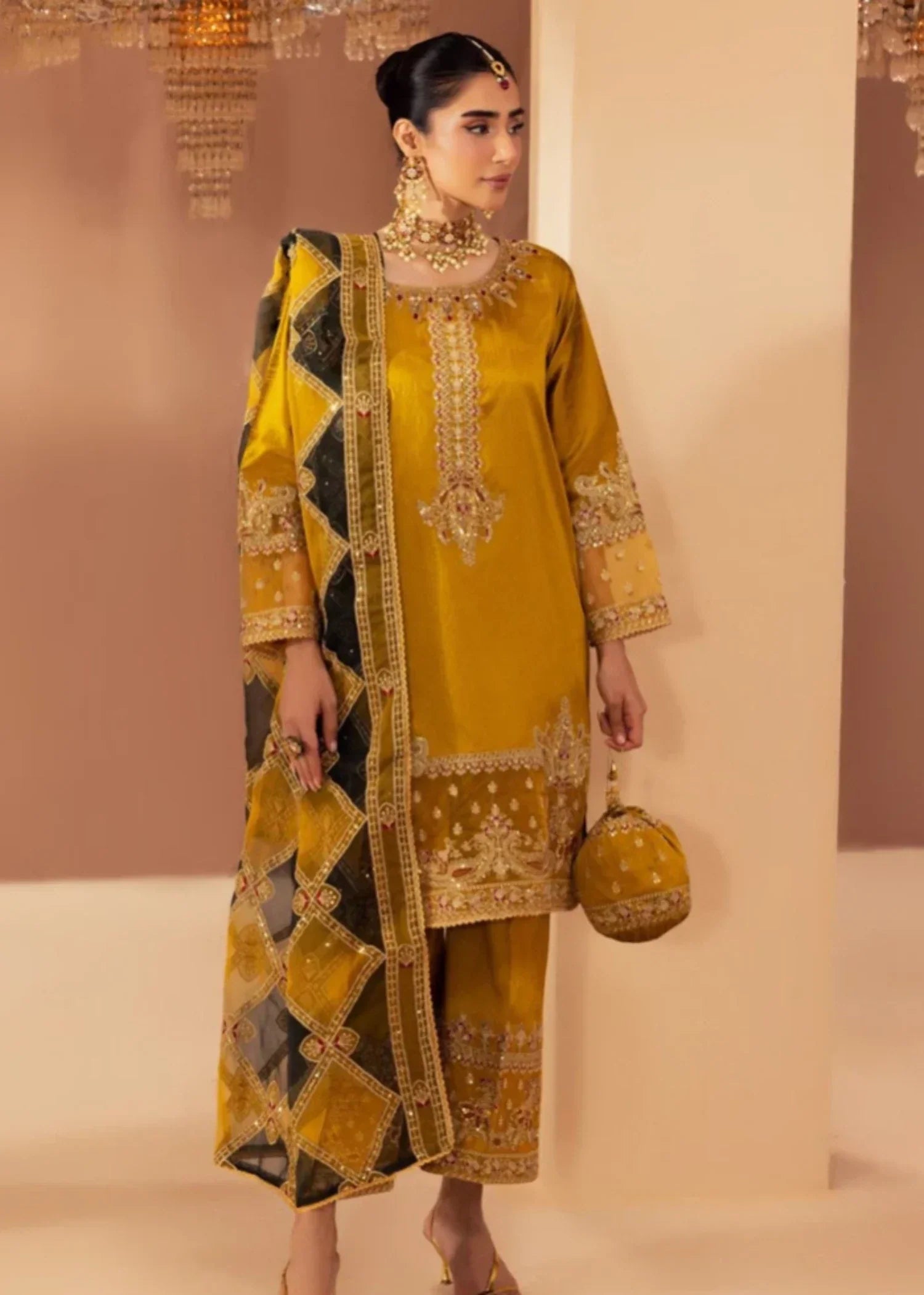 Mohagni MGS 25 RAW SILK STITCHED Women 3pcs