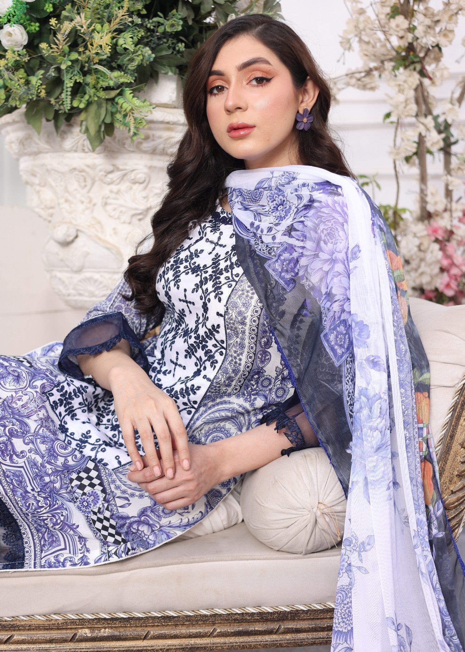 Polawn PD 24 205 | AAFREEN PRET LAWN COLLECTION Women 3pcs