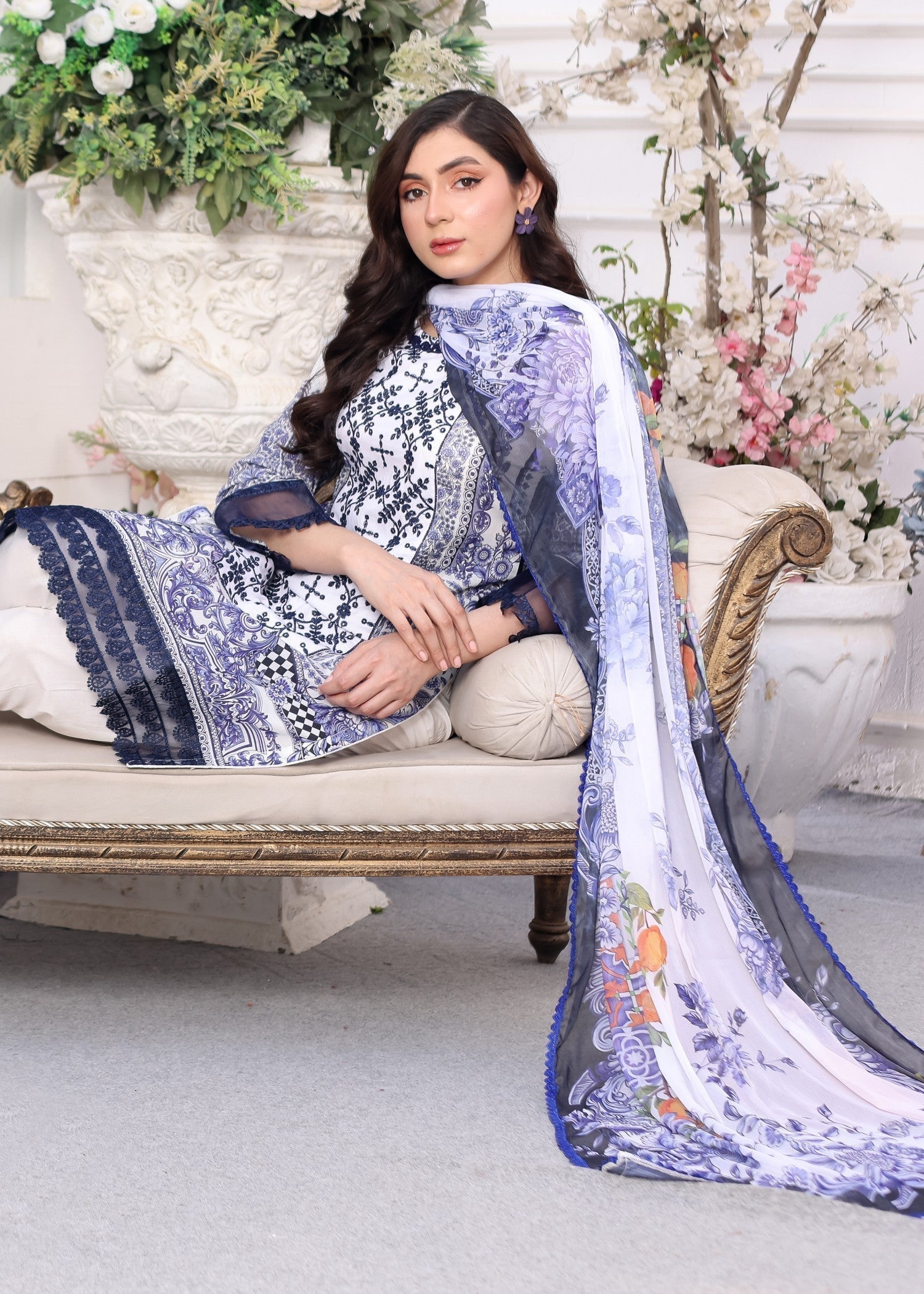 Polawn PD 24 205 | AAFREEN PRET LAWN COLLECTION Women 3pcs