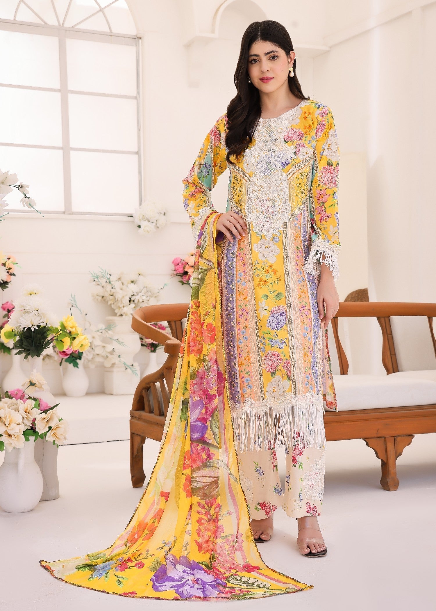 Polawn PD LAWN 25 414 A | PRET LAWN COLLECTION Women 3pcs