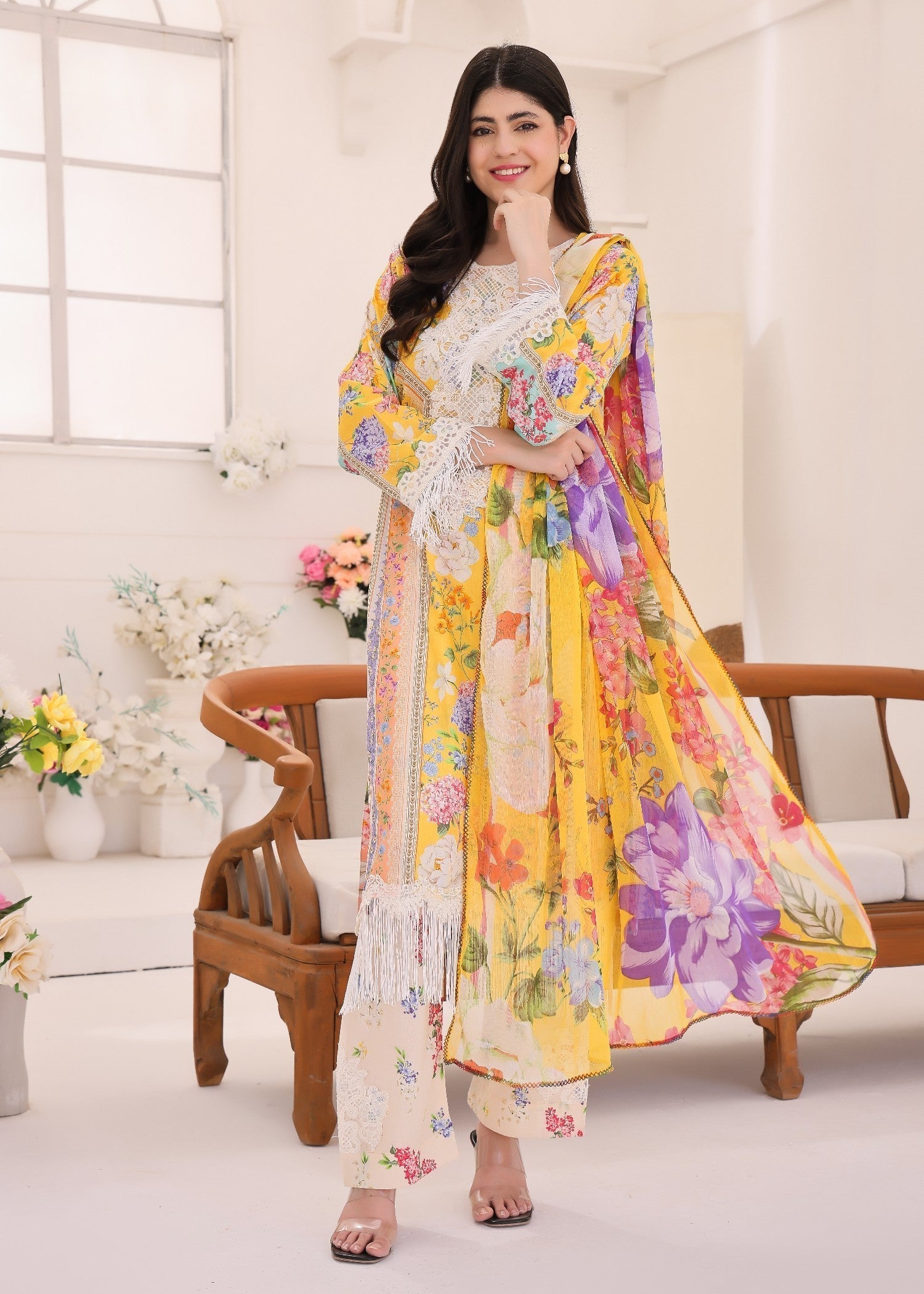 Polawn PD LAWN 25 414 A | PRET LAWN COLLECTION Women 3pcs