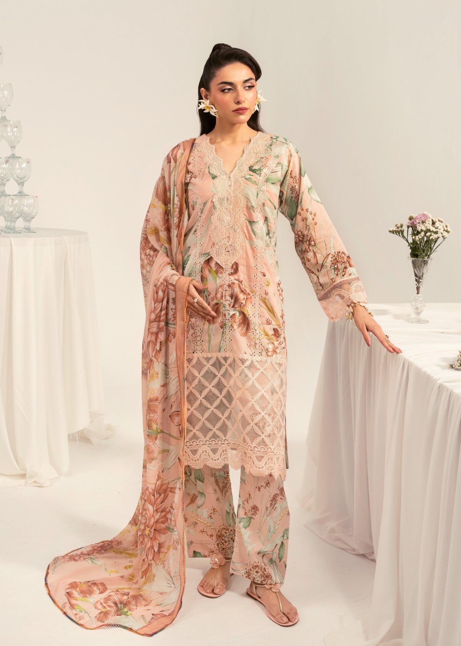 Polawn PD LAWN 25 417 A | PRET LAWN COLLECTION Women 3pcs