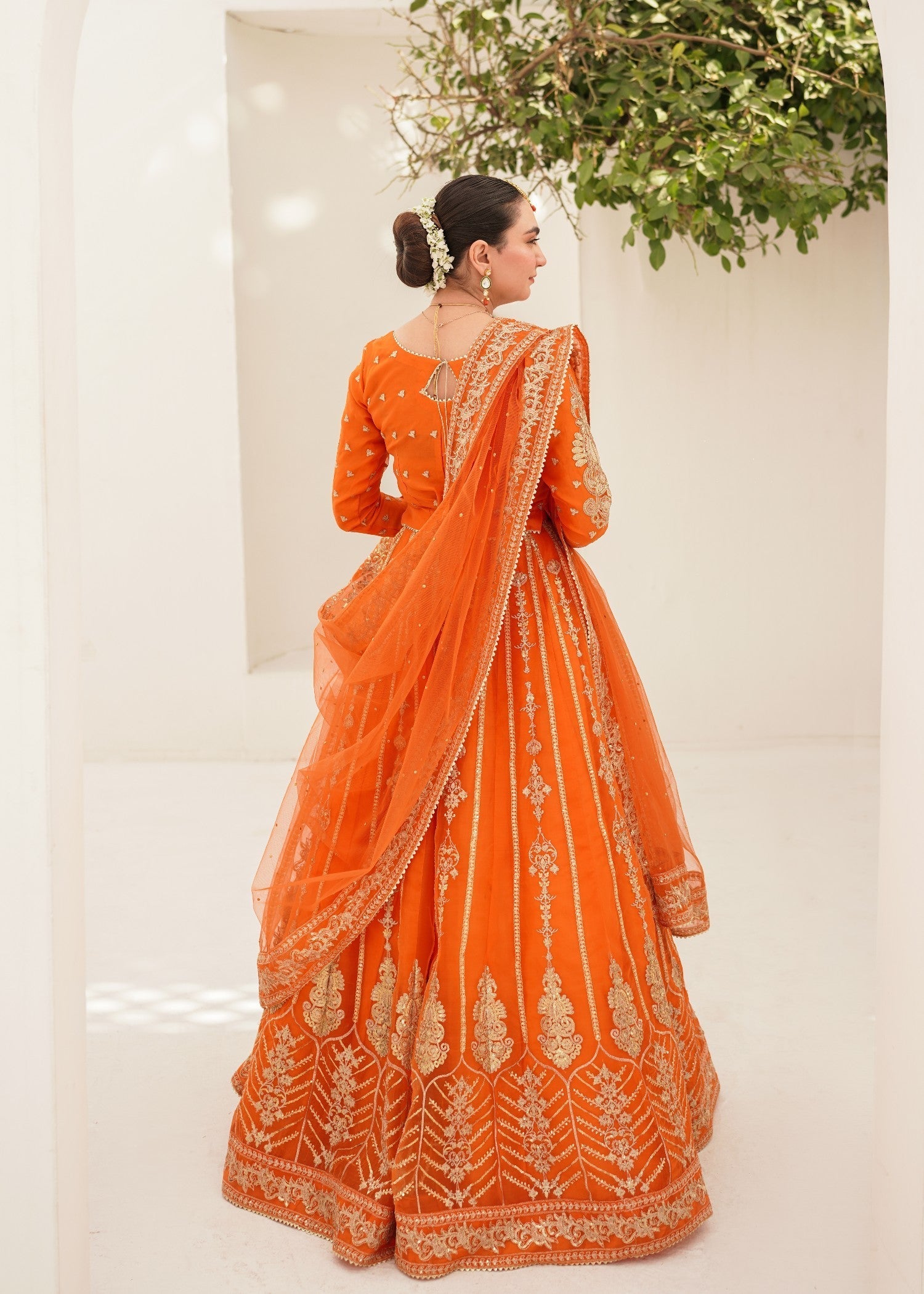 Peraan by SH Nayaab Orange Women 3pcs