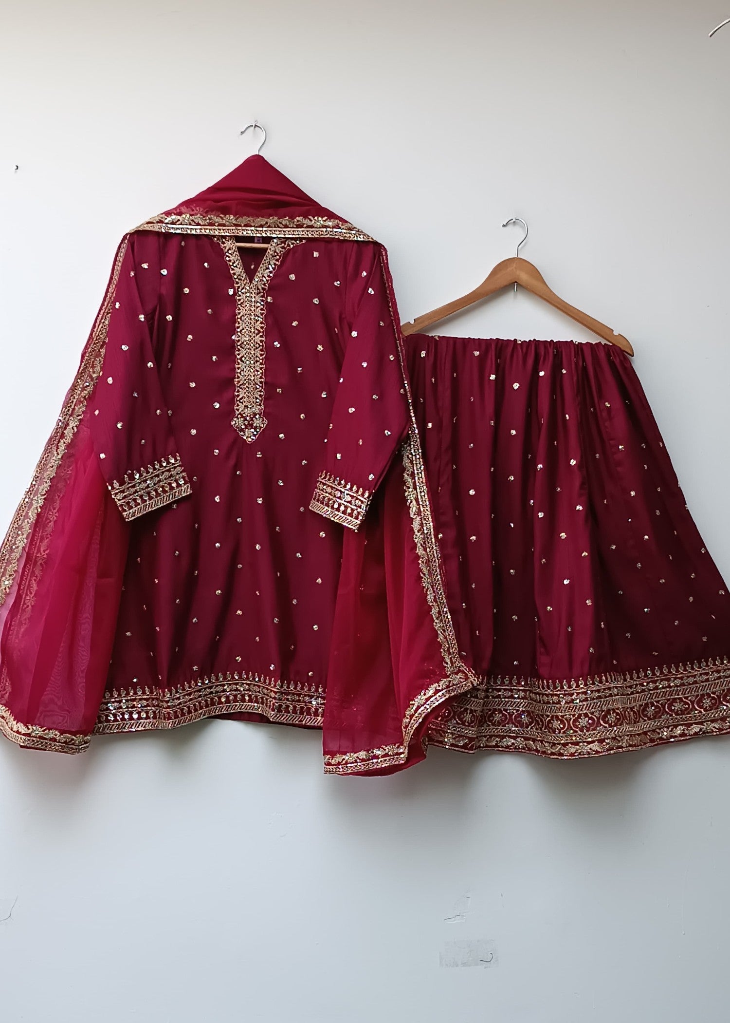 Lubana Store PREET MAROON Women 3pcs