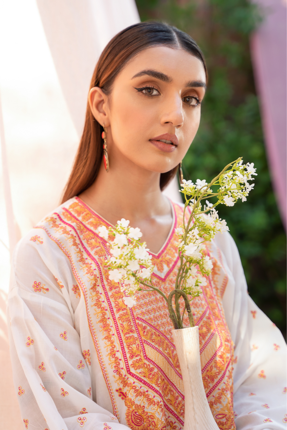 Ittehad Textile Stitched | Cotton Embroidered Shirt