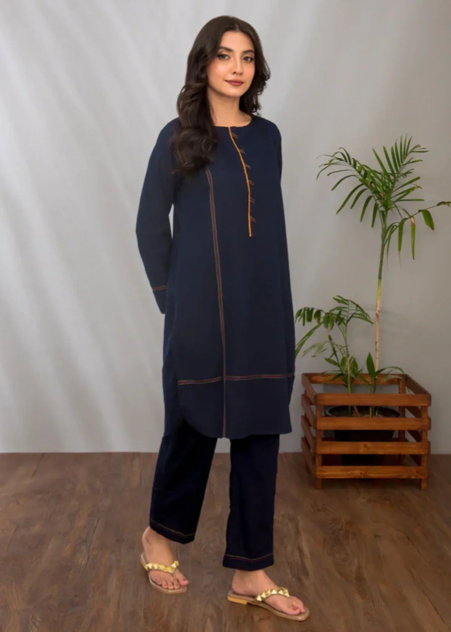 Ochre Cotton Suit (SOLS 02) Women 2pcs